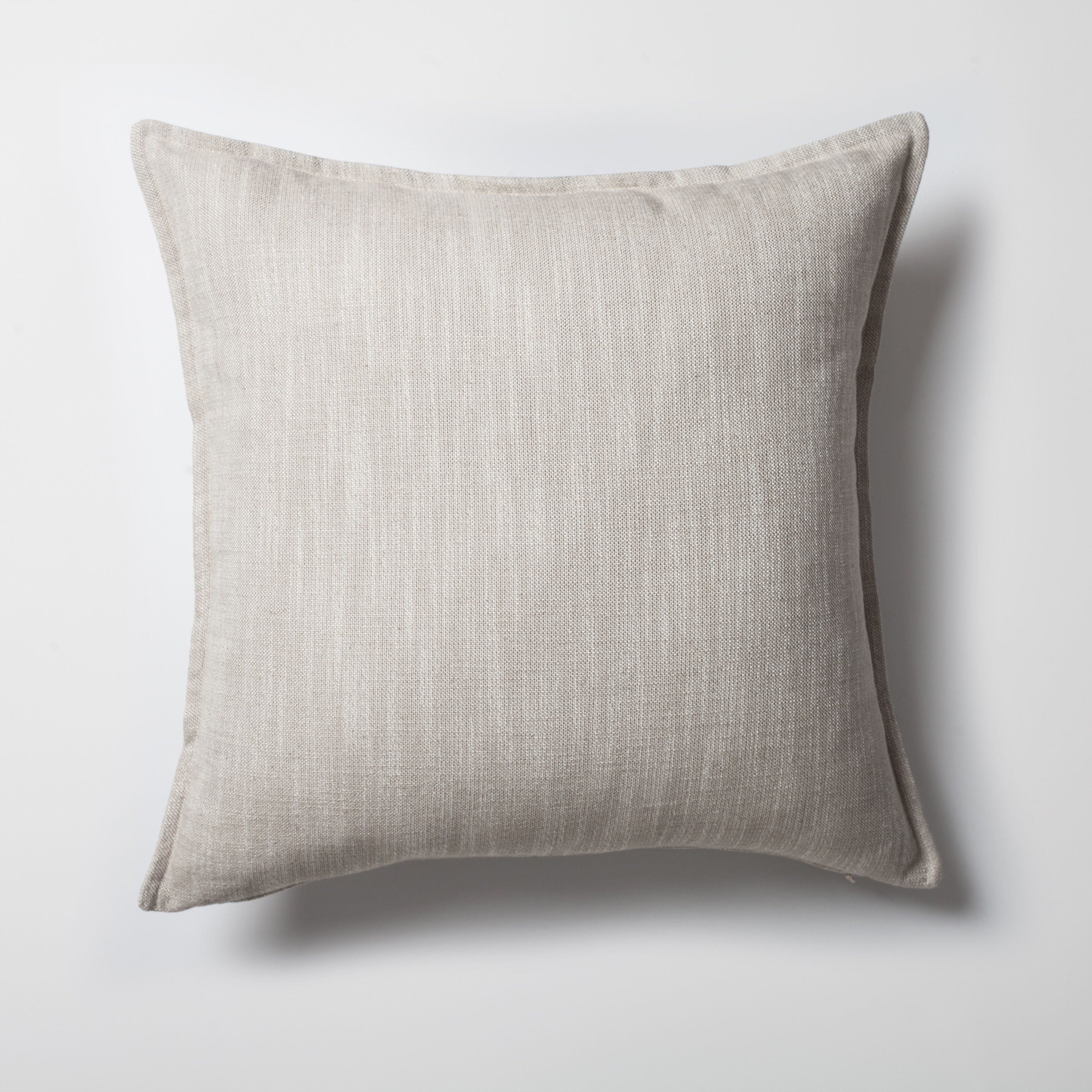 "Porto" - Linen Square Pillow 20x20 Inch - Linen (Cover Only)