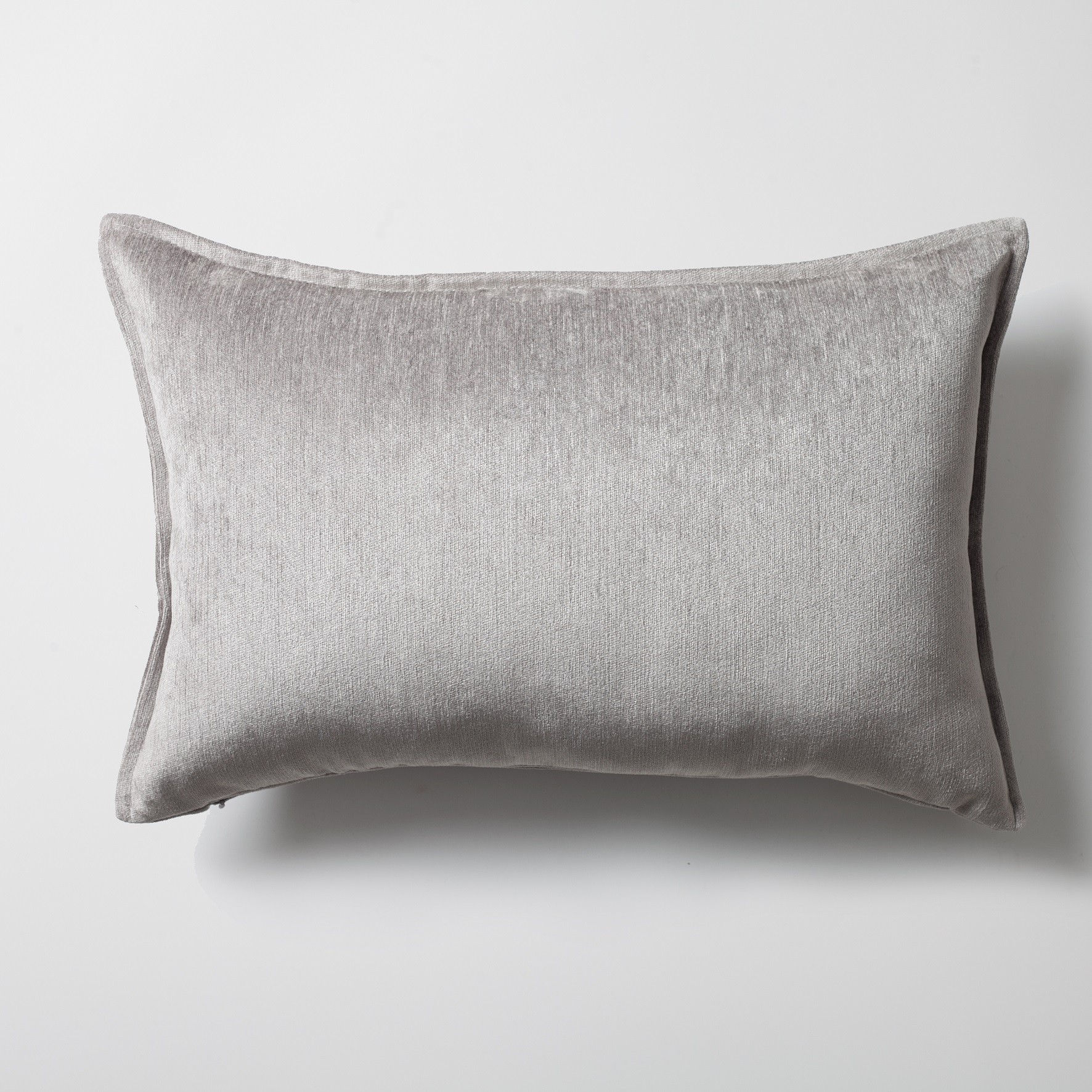 "Eliza" - Gray Viscose Natural Cushion 16x24 Inch - Gray (Cover Only)