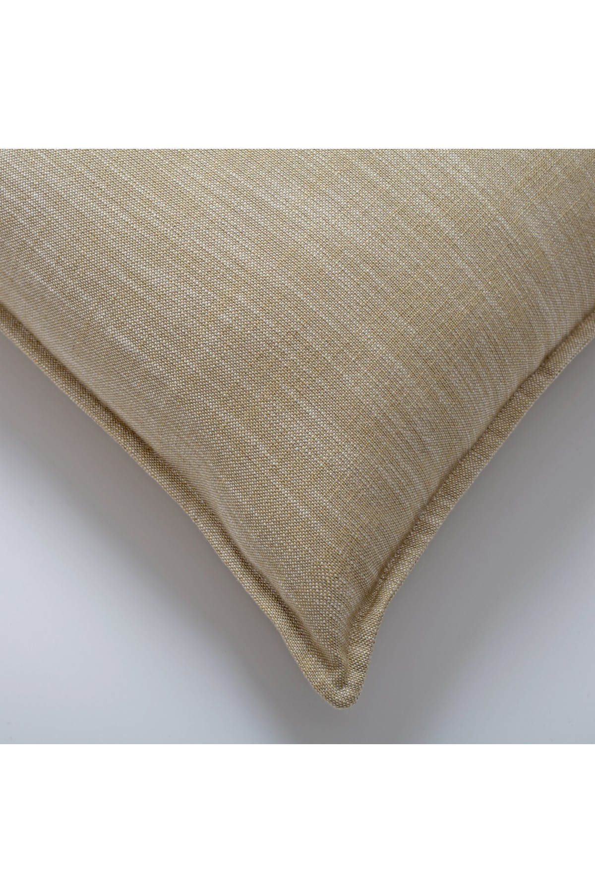 "Porto" - Linen Square Pillow 20x20 Inch - Yellow (Cover Only)