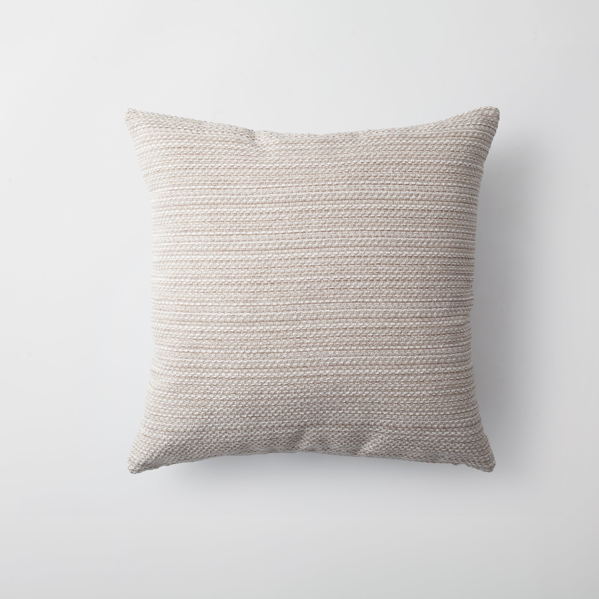" Kraft " - Dokulu Natural Hareketli Desenli Kırlent 45x45 Beyaz
