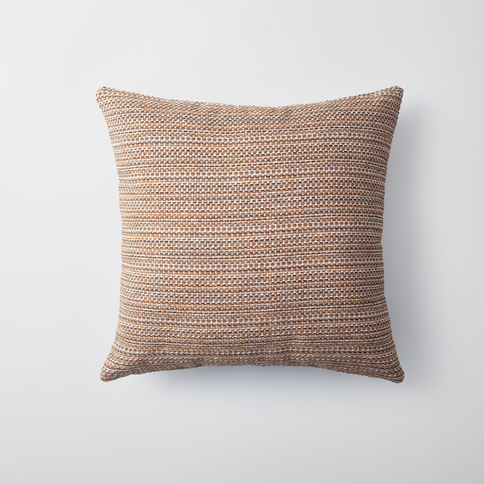" Kraft " - Dokulu Natural Hareketli Desenli Kırlent 45x45 Hardal