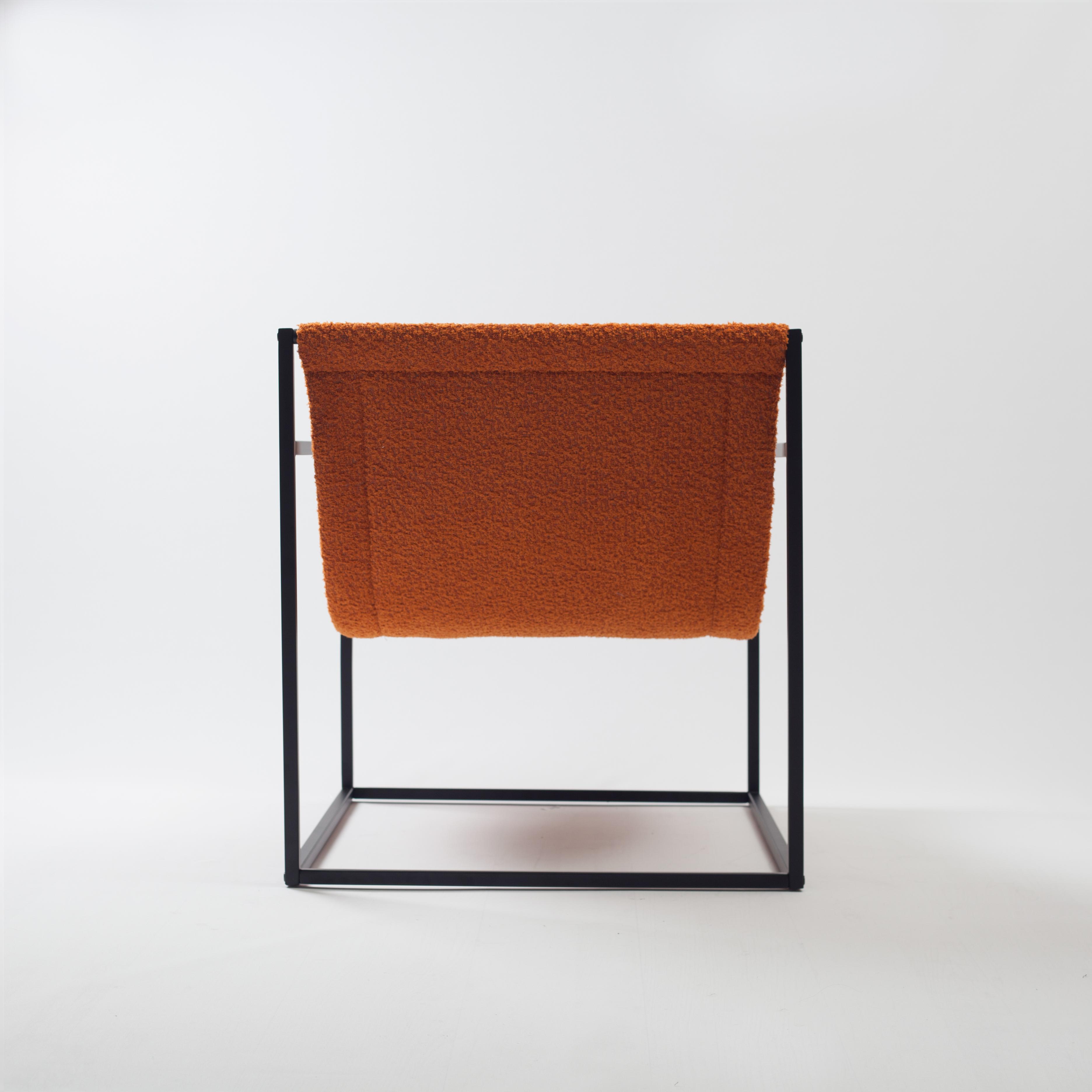 Bernie Chair Metal Seat - Orange