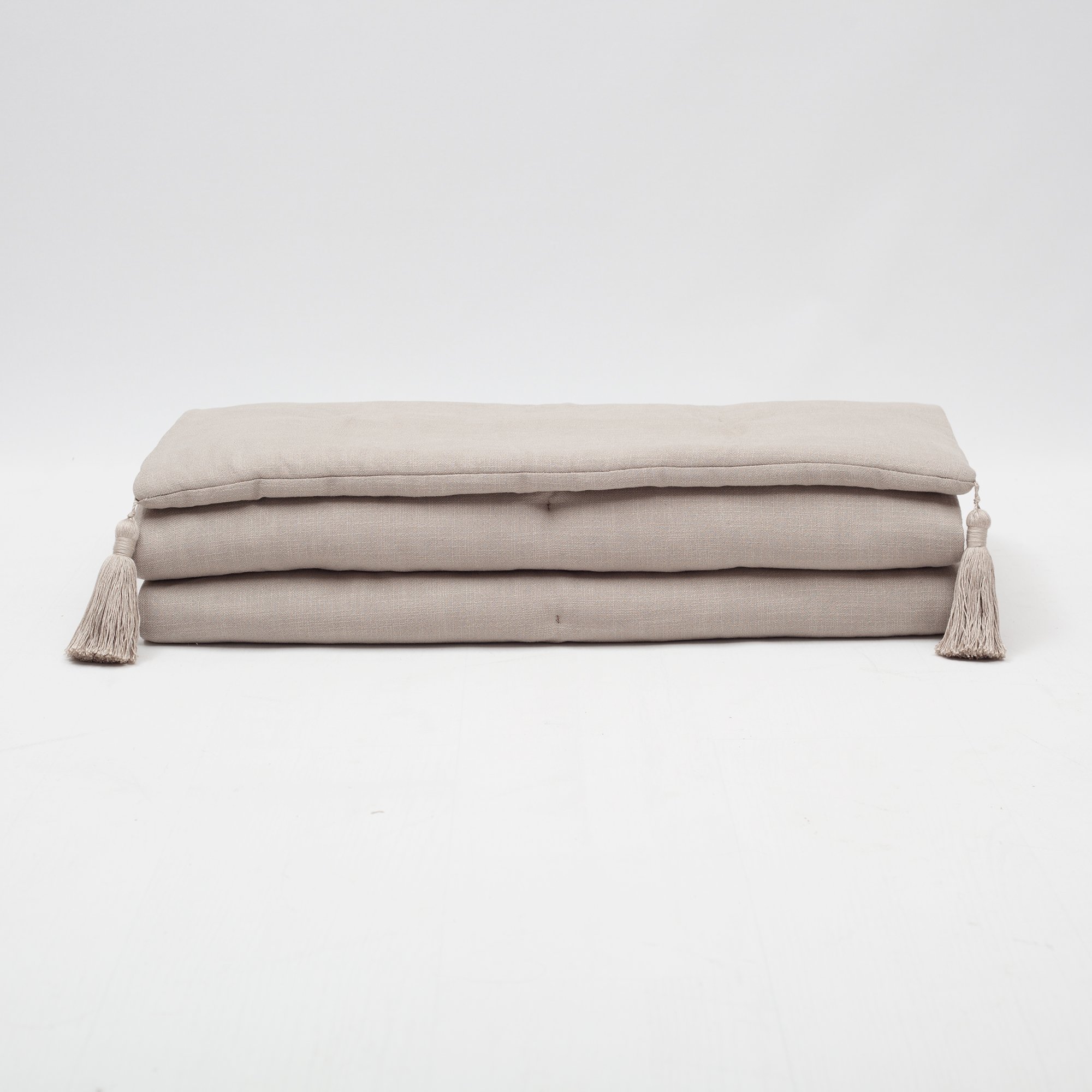 "Loom" - Linen Fringed Bed Runner (220x70) - Linen (Cover Only)