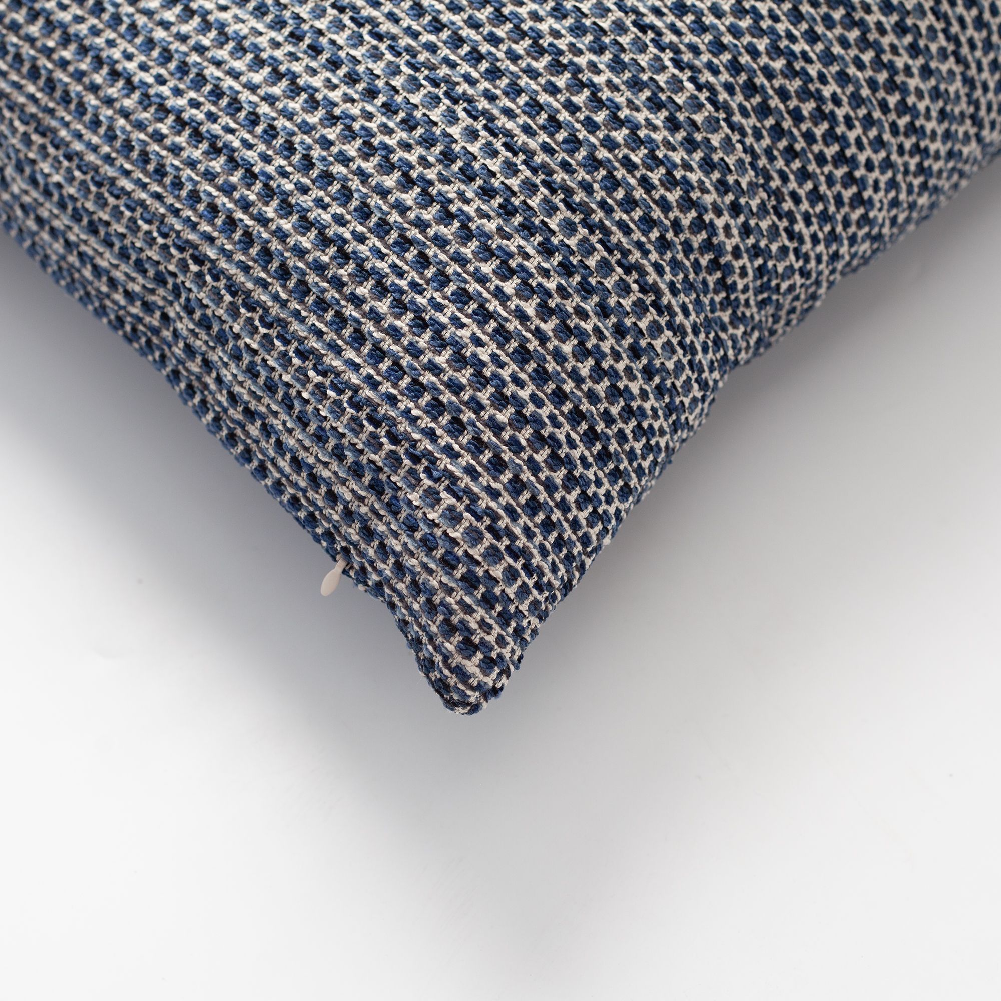 " Kraft " - Dokulu Natural Hareketli Desenli Kırlent 45x45 Lacivert