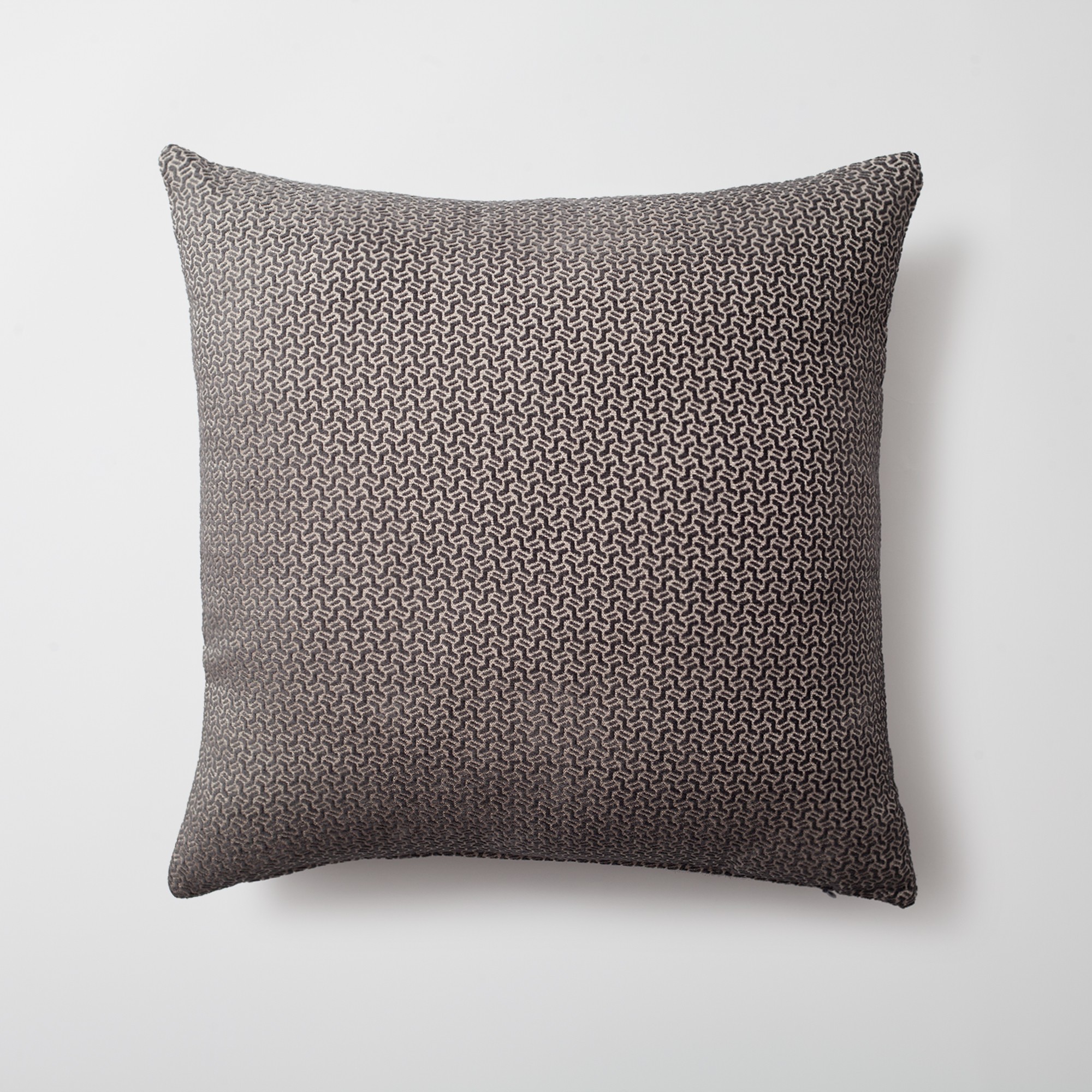 "Arte" - Geometric Patterned 20x20 Inch Cushion - Anthracite (Cover Only)