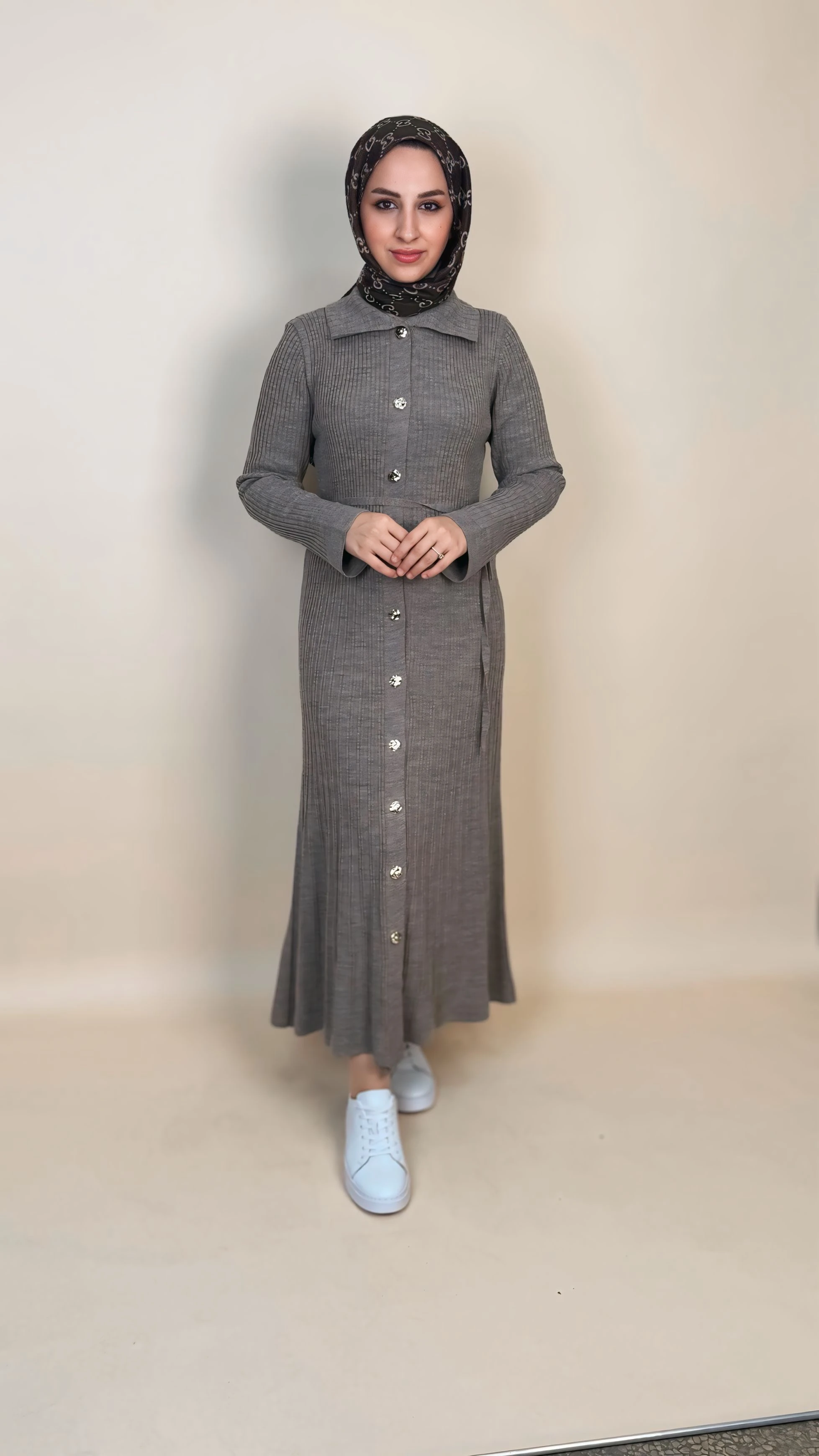 Viyena Model Fitilli Triko Elbise