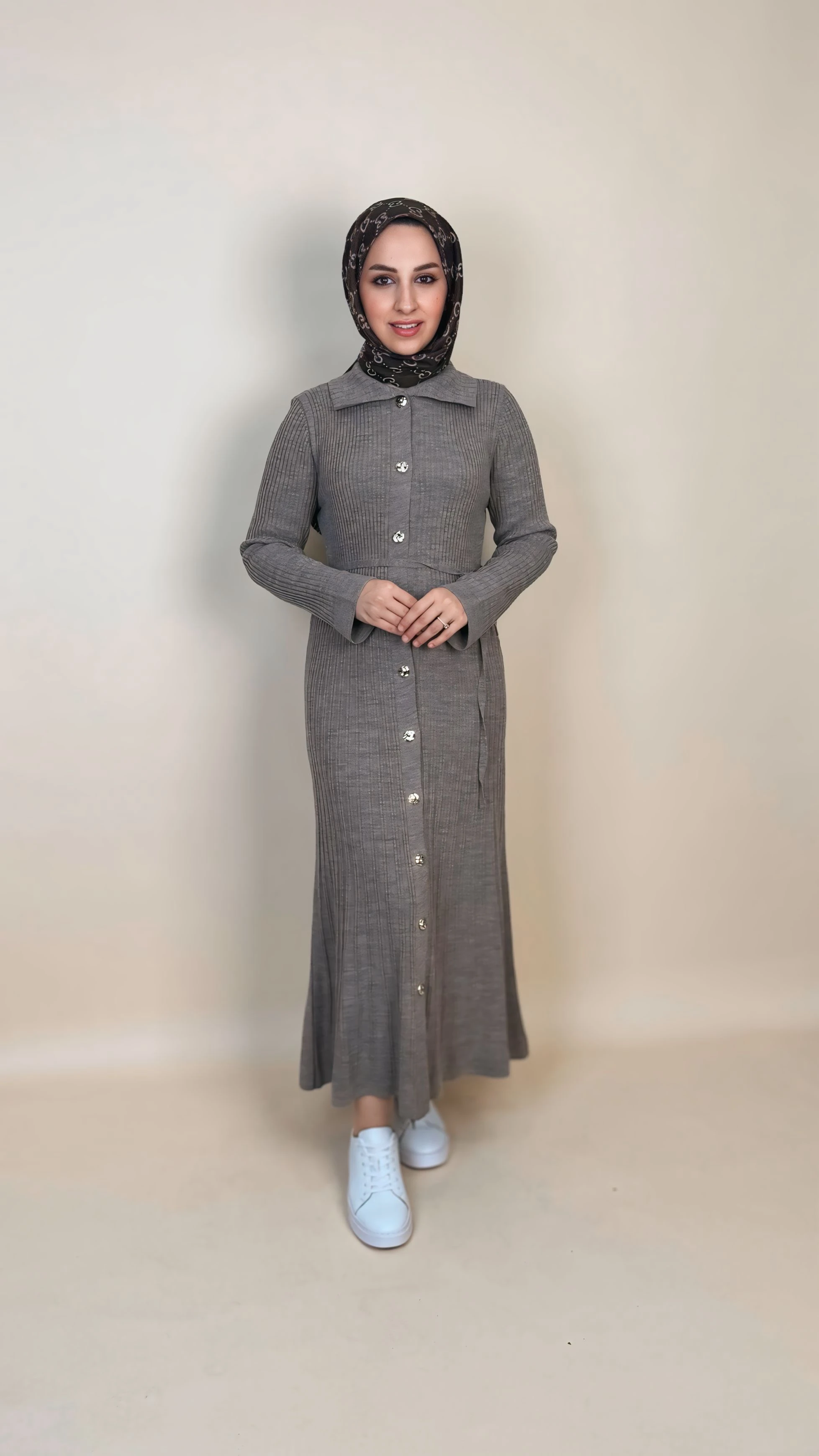 Viyena Model Fitilli Triko Elbise