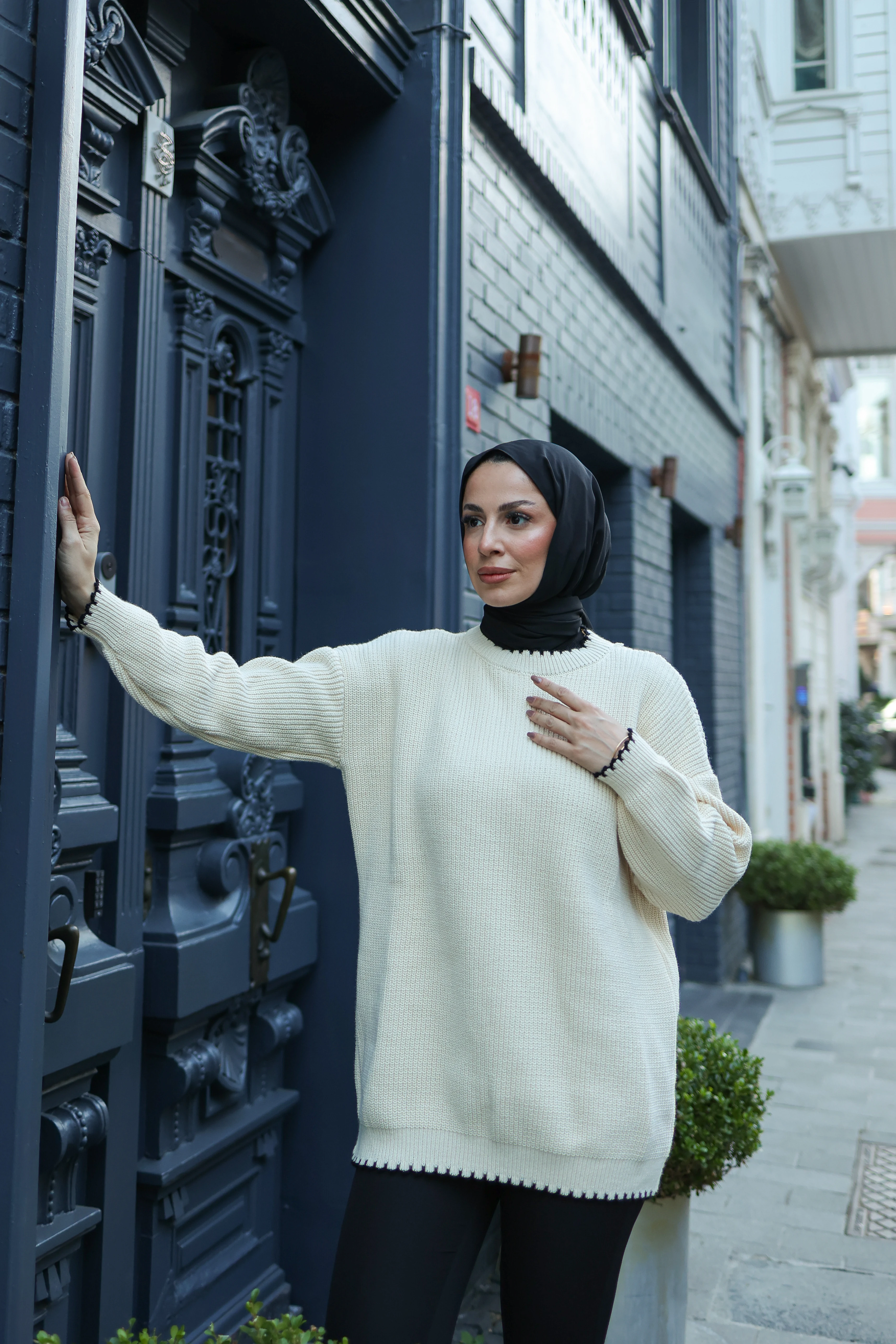 Luazul Oversize Triko Kazak