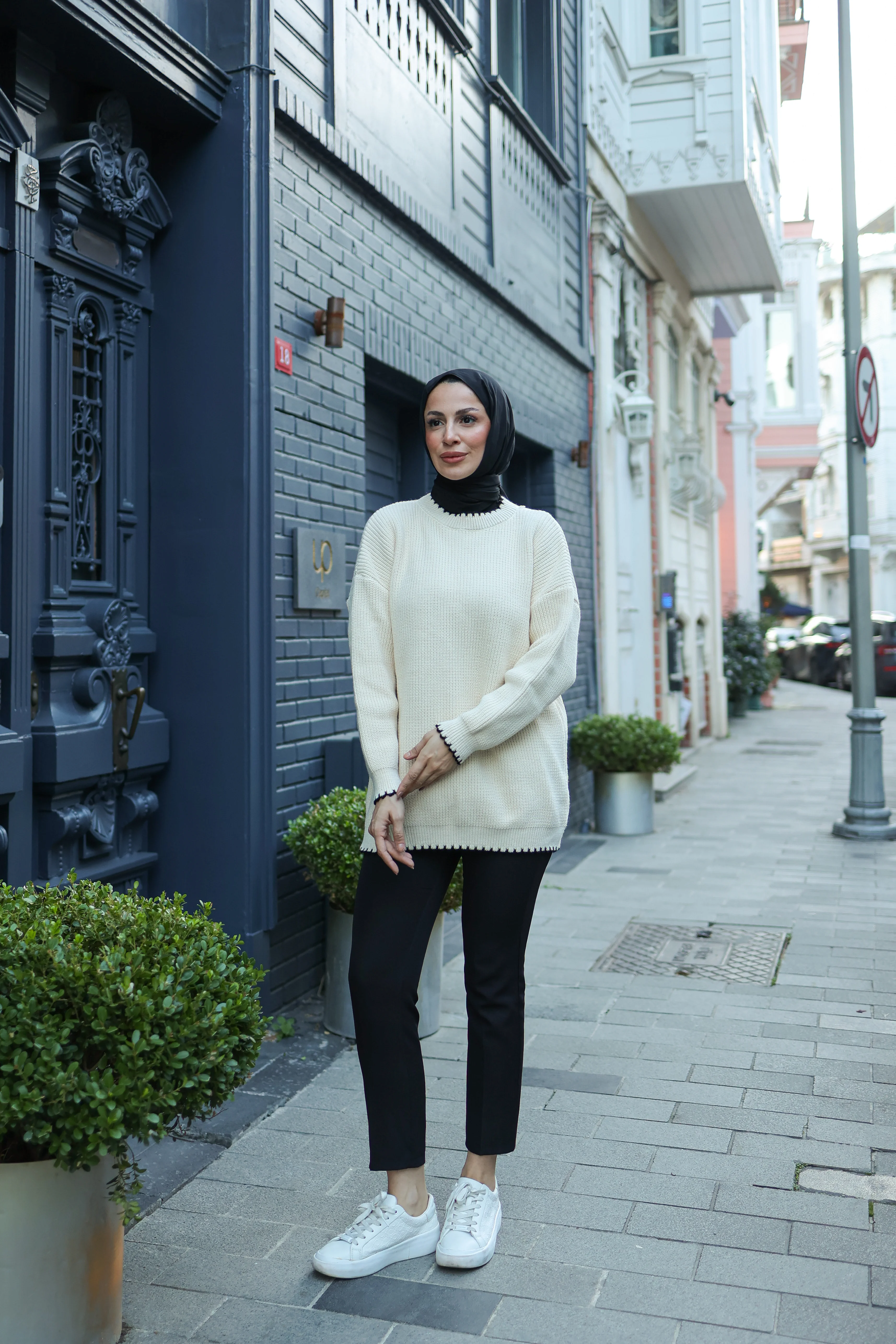 Luazul Oversize Triko Kazak