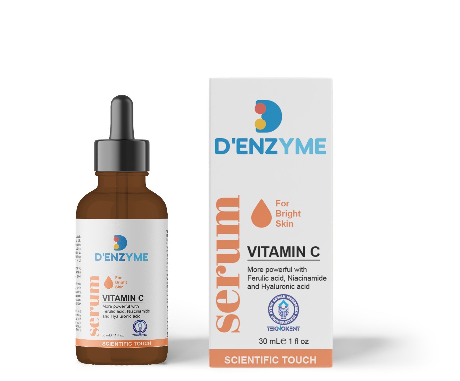 Vitamin C Aydınlatıcı Serum-(WITH FERULIC ACID, NIACINAMIDE and HYALURONIC ACID)