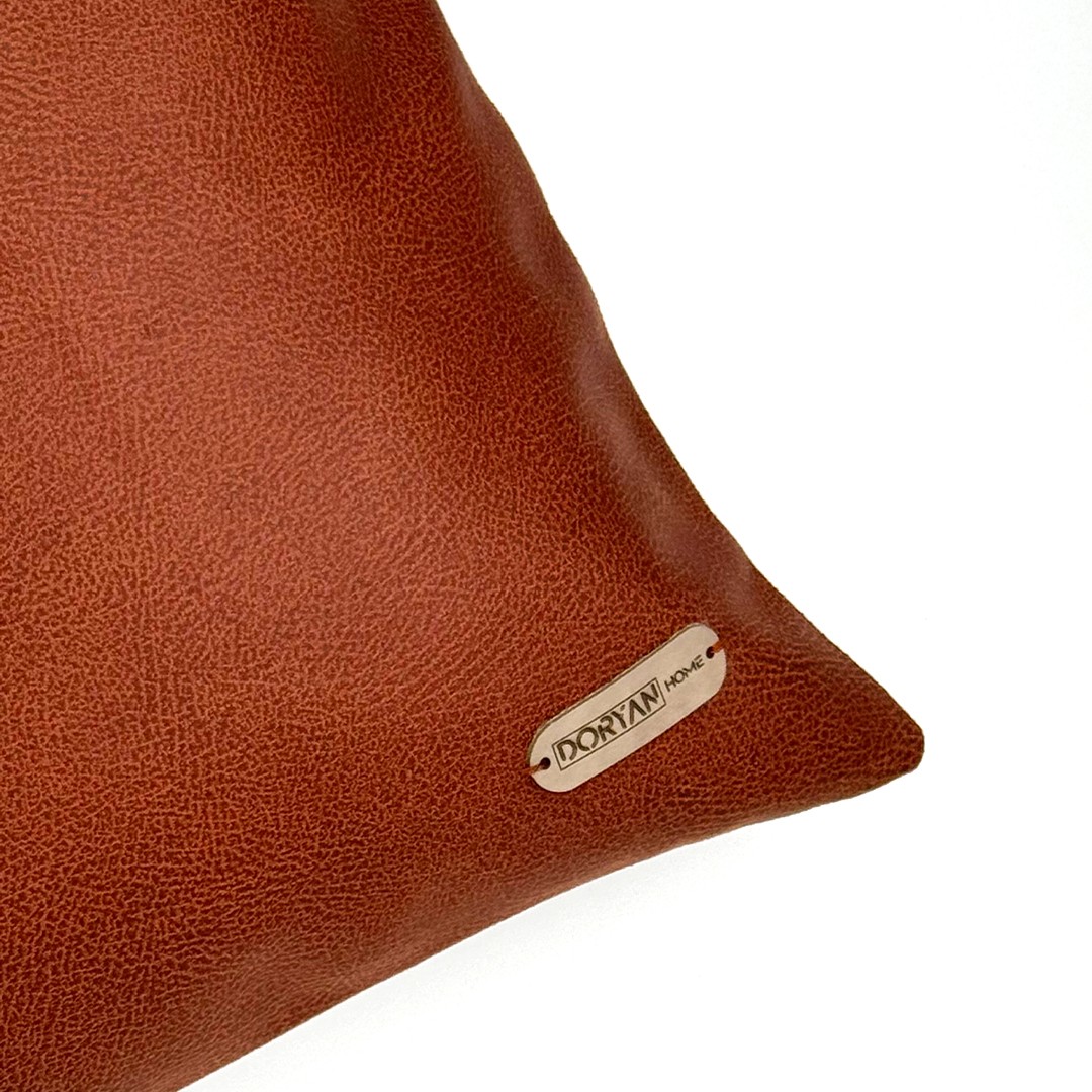 Flat Suni Nubuk Düz Açık Taba Antrasit Gri Açık Koyu Kahve Kiremit Dikdörtgen Kırlent Kılıfı 60x35cm