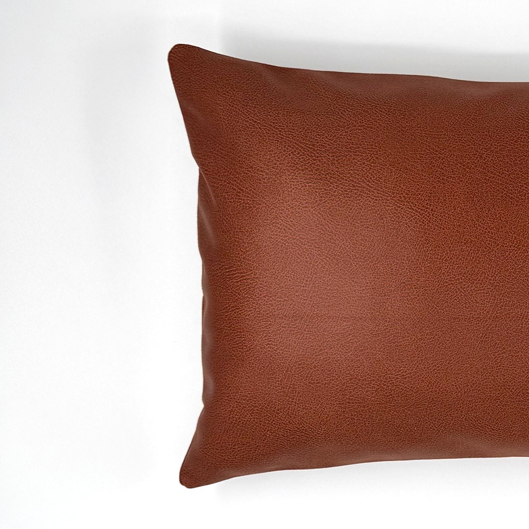 Flat Suni Nubuk Düz Açık Taba Antrasit Gri Açık Koyu Kahve Kiremit Dikdörtgen Kırlent Kılıfı 60x35cm