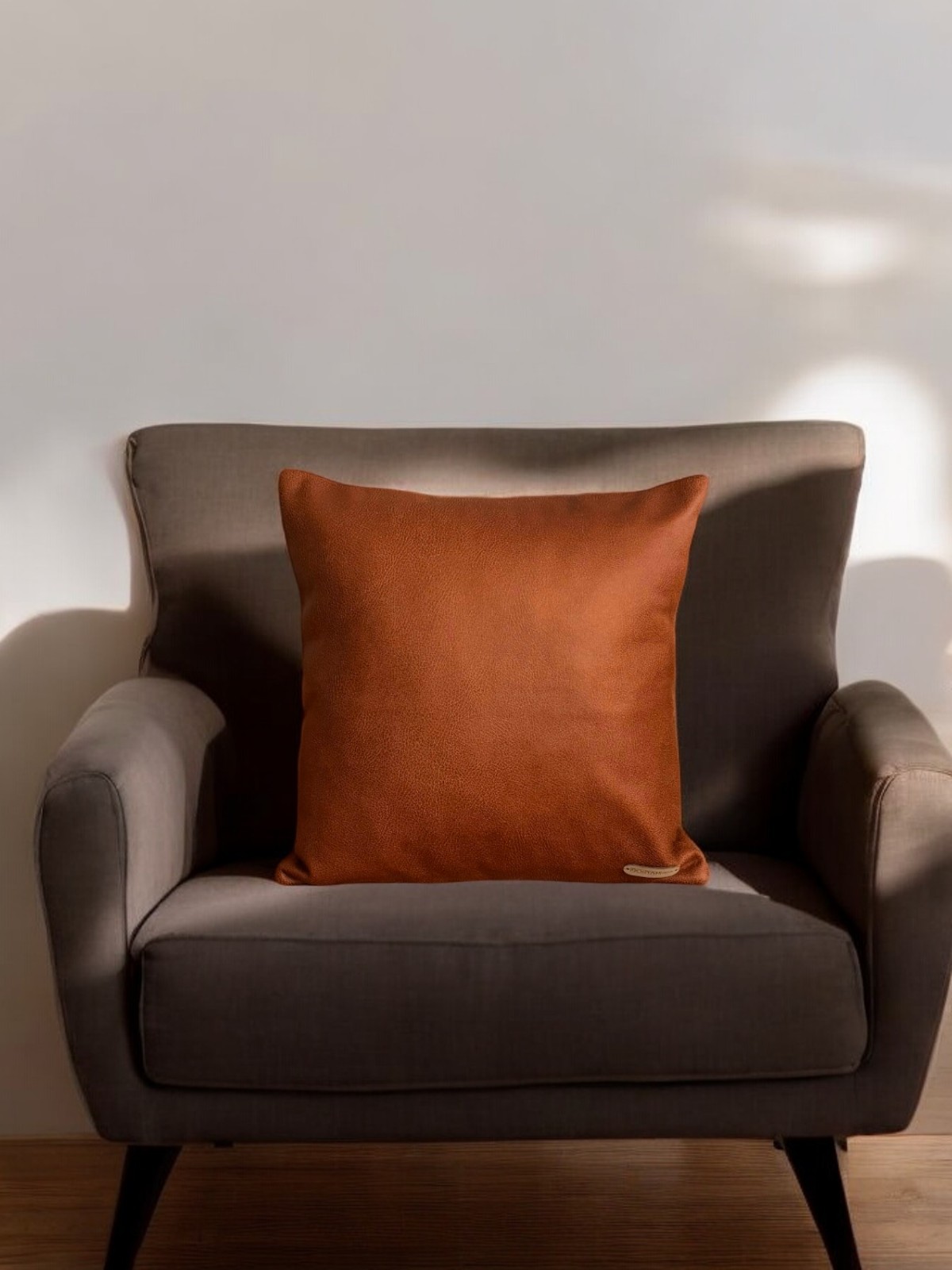Flat Kare Suni Nubuk Deri Düz Dekoratif Kırlent Kılıfı 40x40cm 45x45cm 50x50cm
