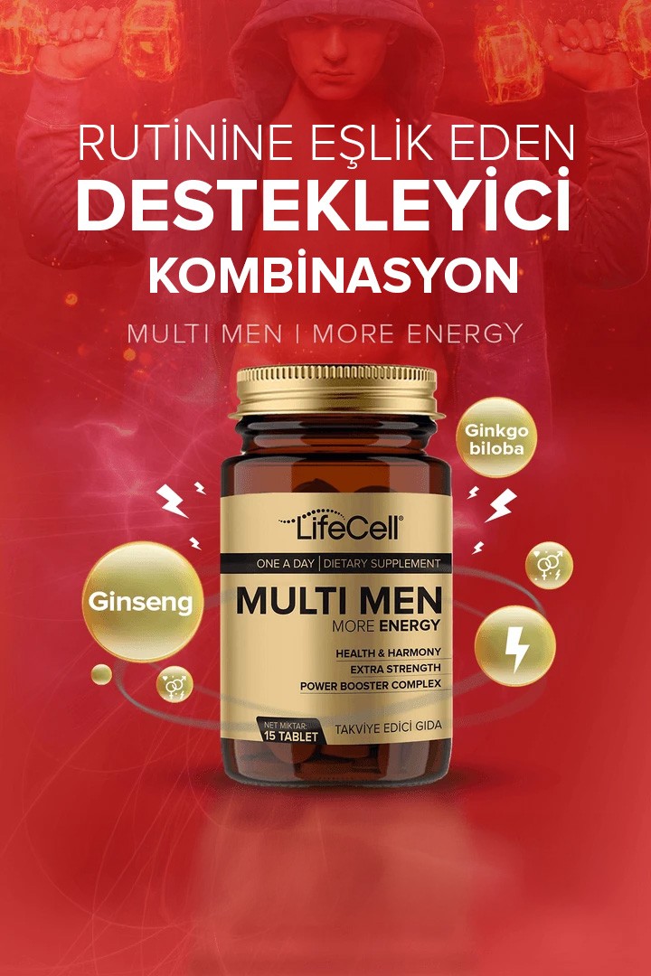 Multı Men Power Booster Complex | More Energy ( Erkeklere Özel Multivitamin Desteği )