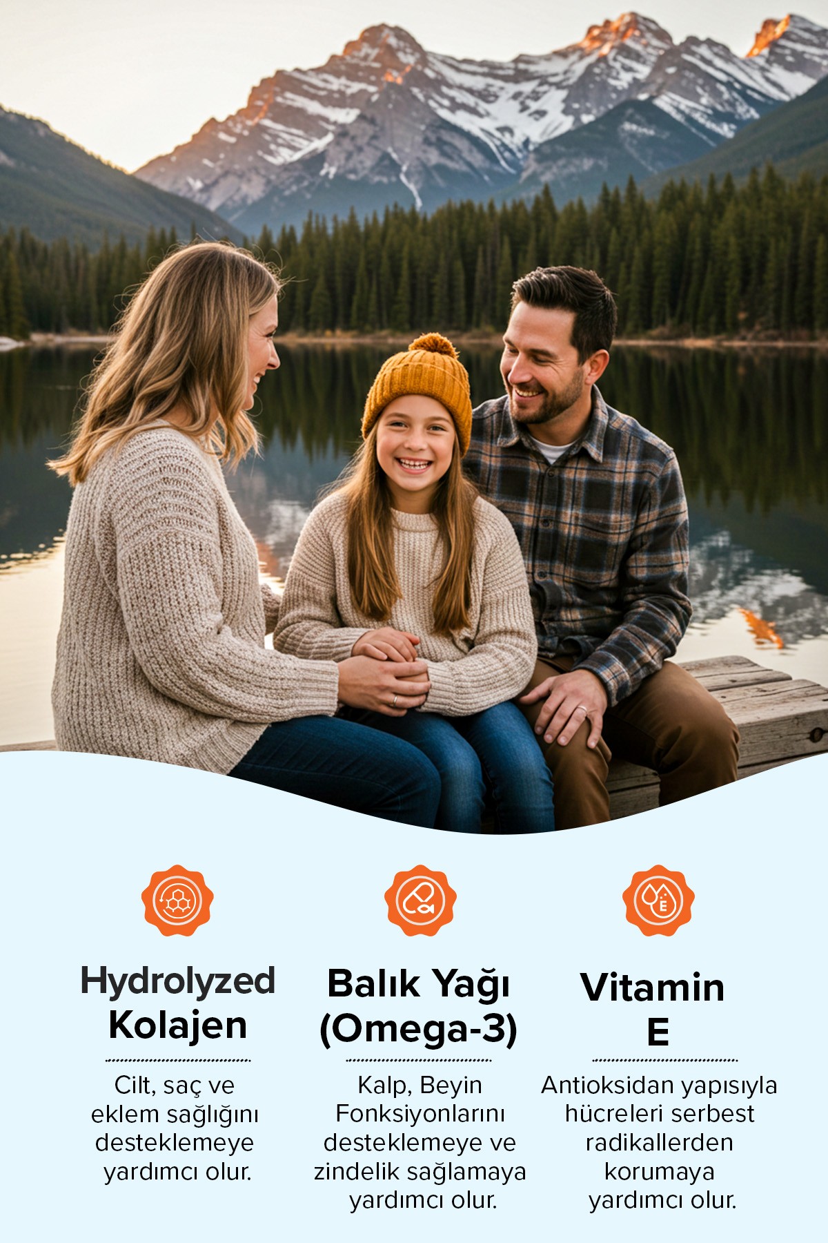 Pro-Omega 3 | DHA & EPA, Kolajen ve Vitamin E İçeren Takviye