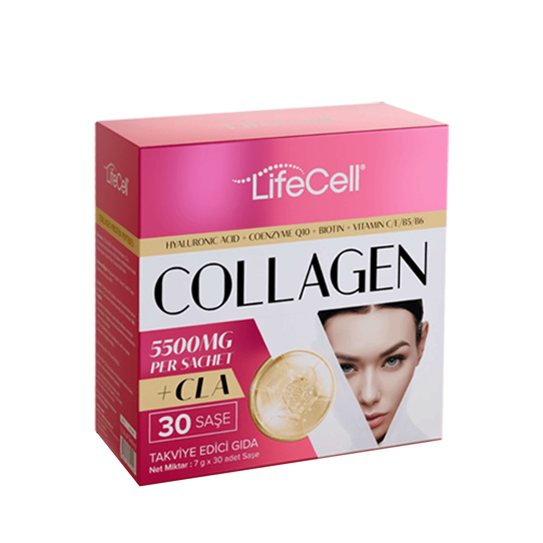 COLLAGEN CLA Hyaluronic Acid+Coenzyme Q10 İçeren Takviye Edici Gıda 30 Saşe