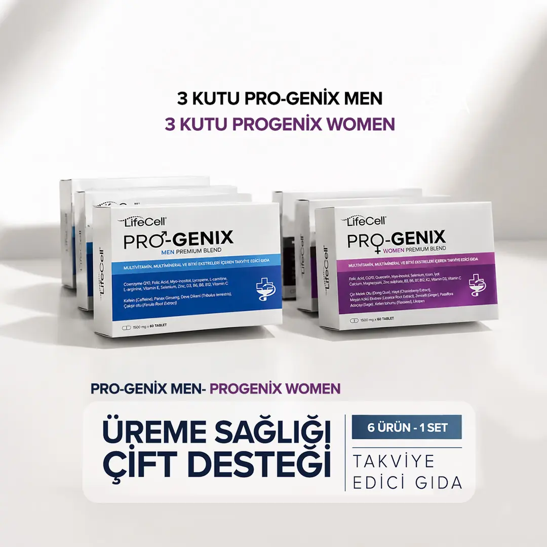 ÜREME SAĞLIĞI ÇİFT DESTEĞİ Progenix Men Progenix Women 6'lı Set