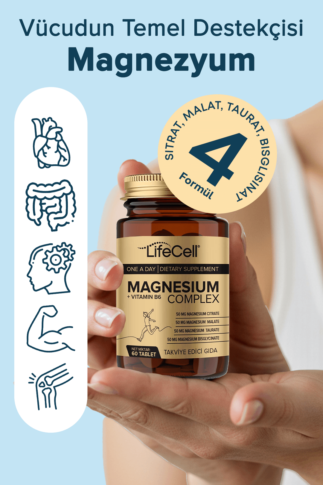 Lifecell Pharma Magnezyum 200 mg