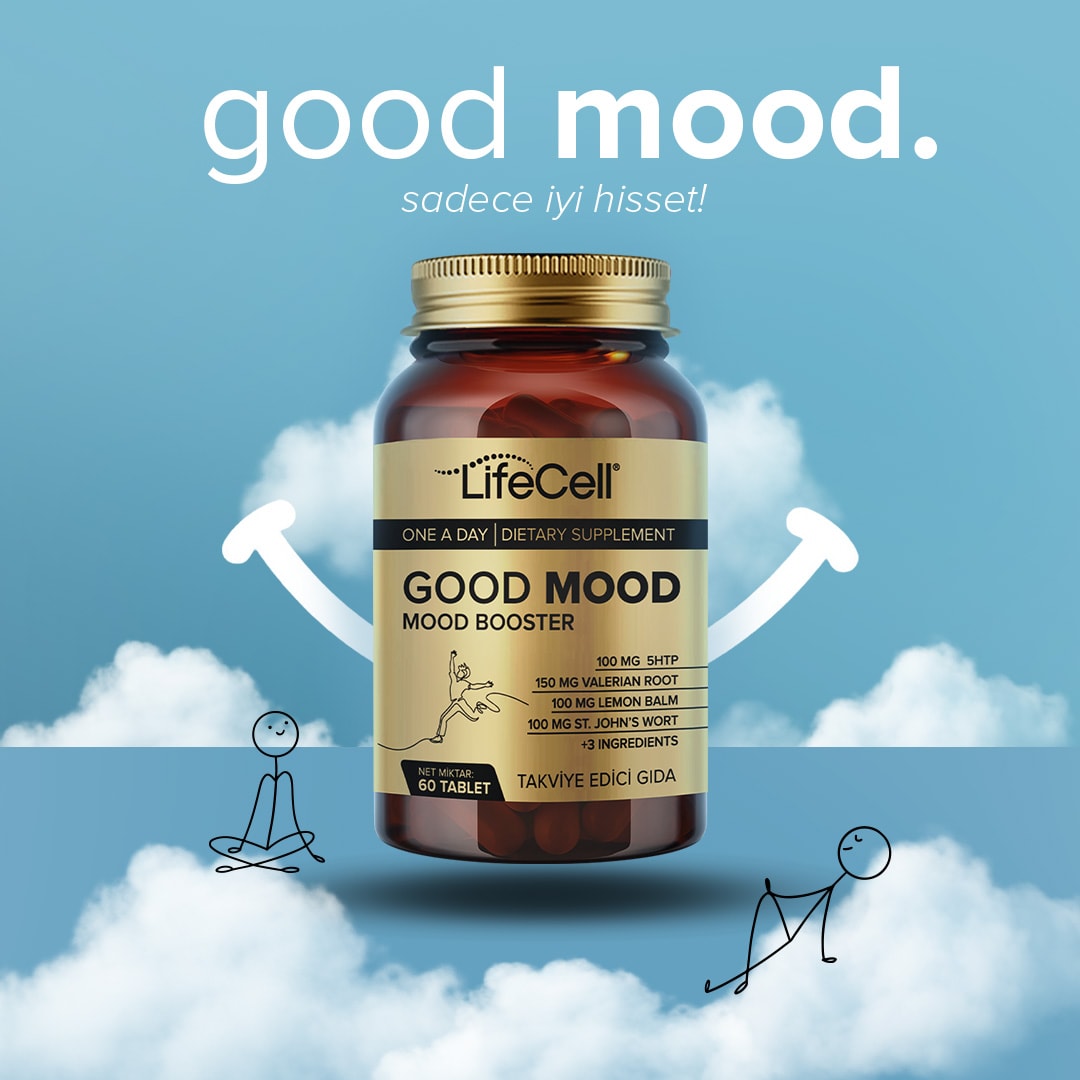 Good Mood Booster | Ruh Halinizi Dengeleyin! 5HTP ve Valerian İçeren Kompleks Takviye Edici Gıda