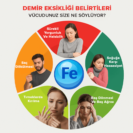 Demir Eksikliği Belirtileri: Vücudunuz Size Ne Söylüyor? 
