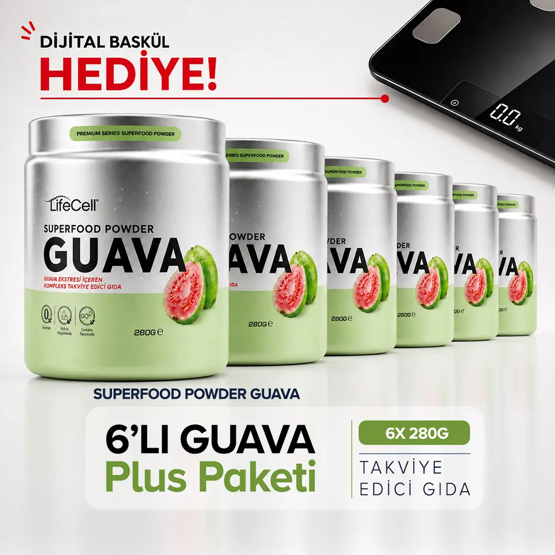 Guava Ekstresi içeren Kompleks Takviye Edici Gıda 280G X 6 Adet