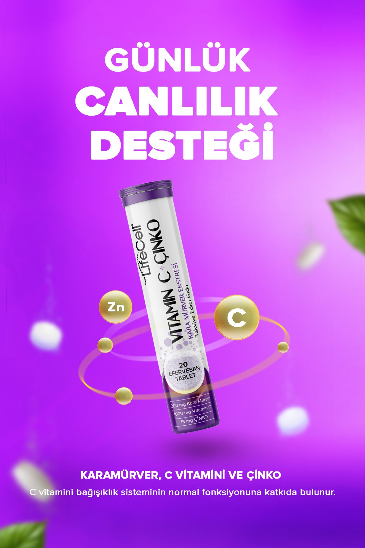 Vitamin C+ Karamürver+Çinko