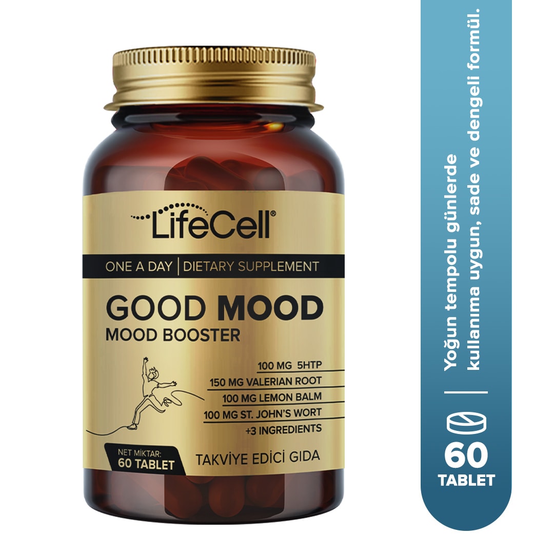 Good Mood Booster | Ruh Halinizi Dengeleyin! 5HTP ve Valerian İçeren Kompleks Takviye Edici Gıda