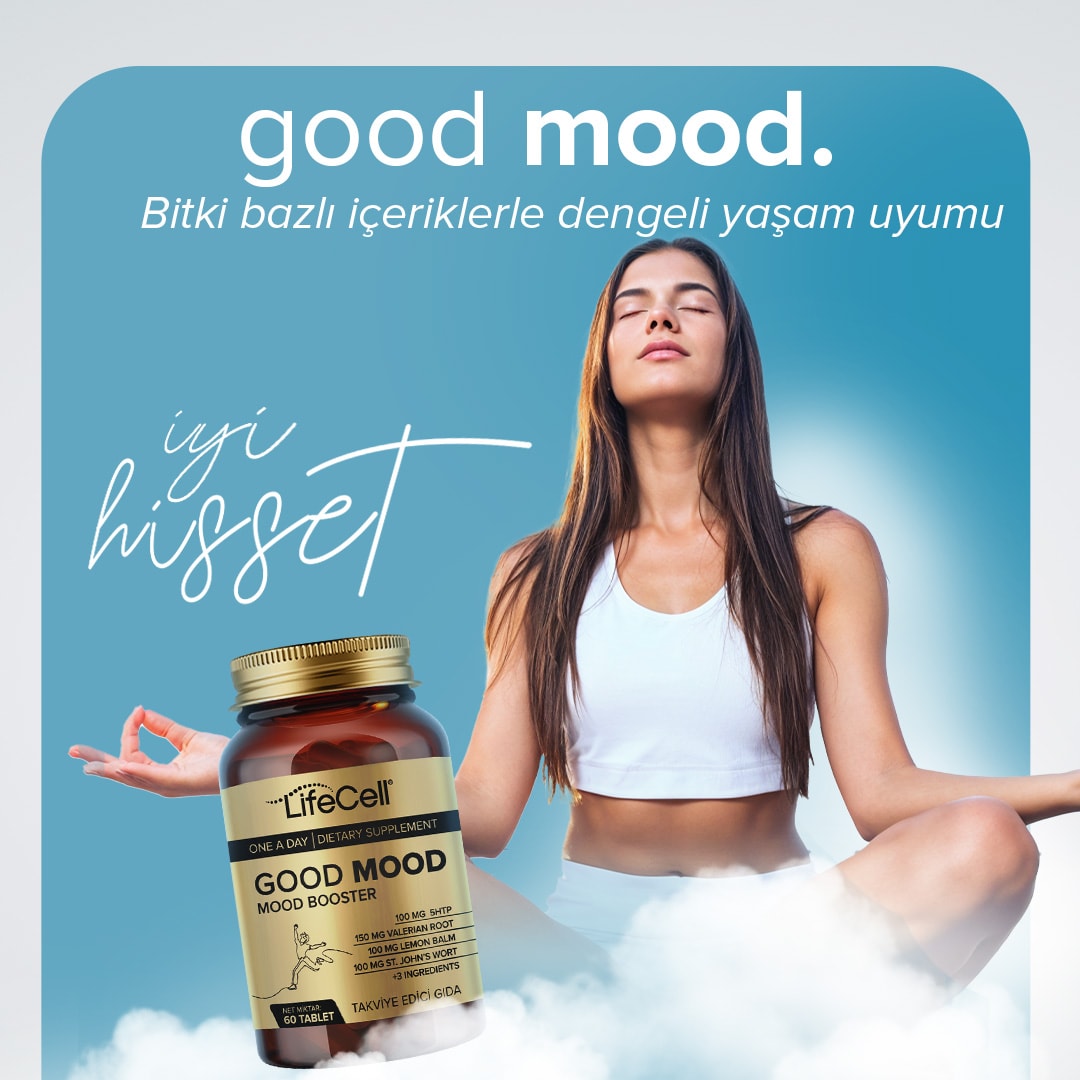 Good Mood Booster | Ruh Halinizi Dengeleyin! 5HTP ve Valerian İçeren Kompleks Takviye Edici Gıda