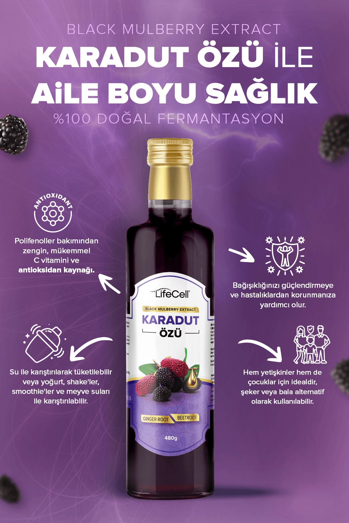 Karadut Özü - Black Mulberry Extract