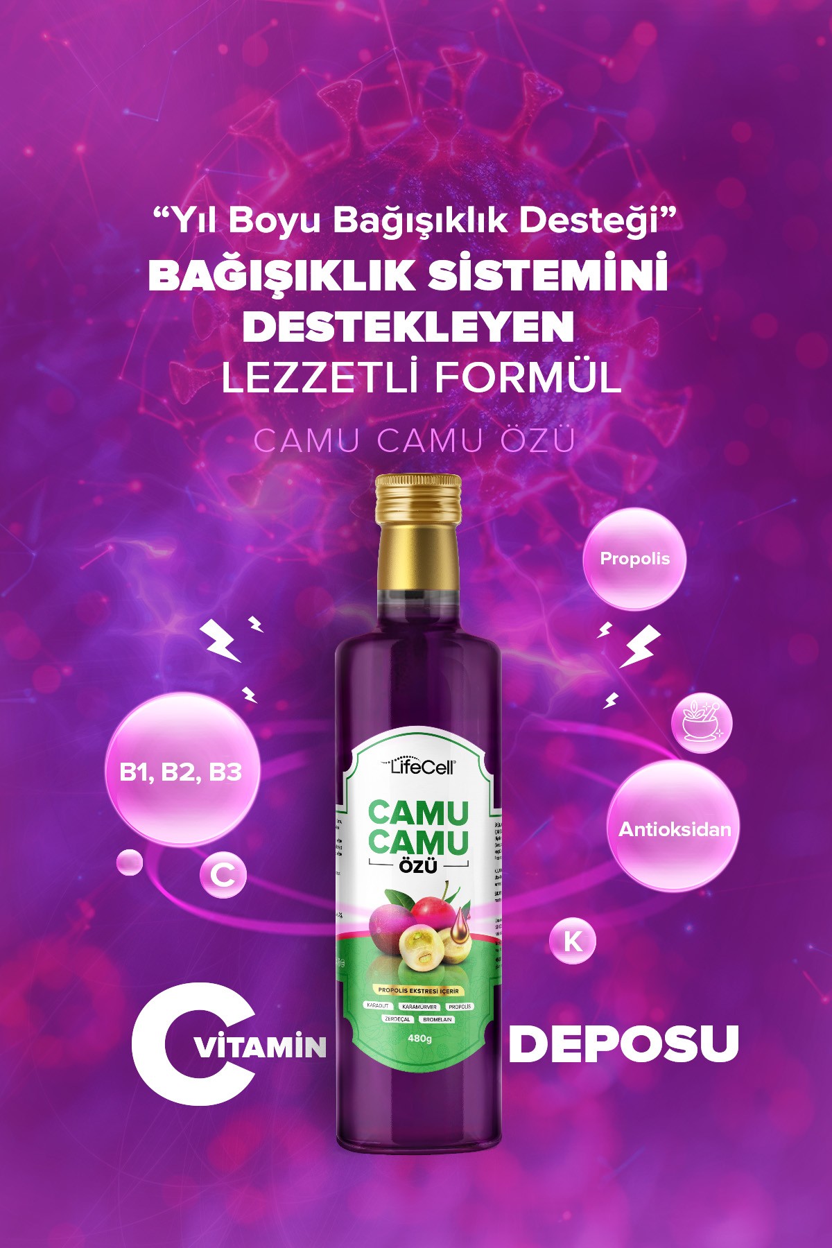Camu Camu Özü - Propolis Ekstresi