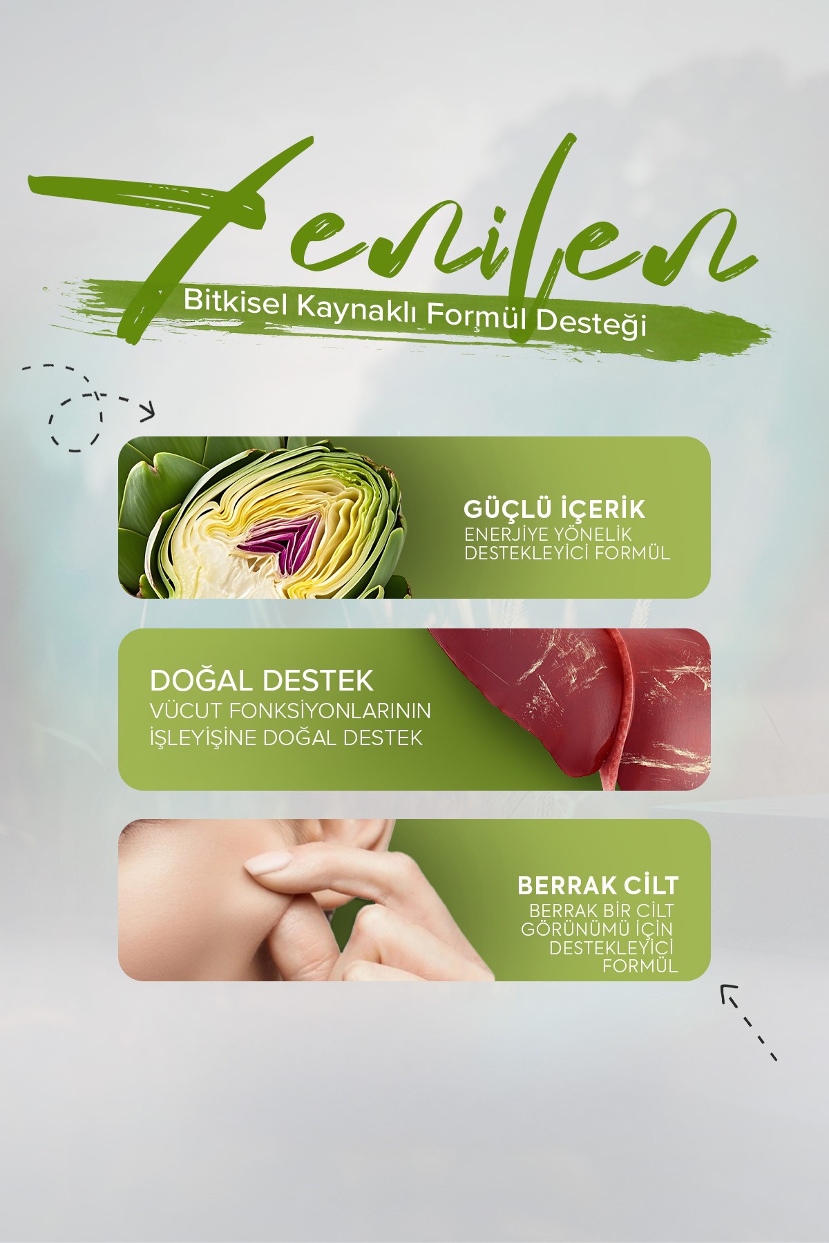Liver Detox (Karaciğer Detoksu) Glutatyon, Devedikeni Ve Enginar İçeren Takviye Edici Gıda
