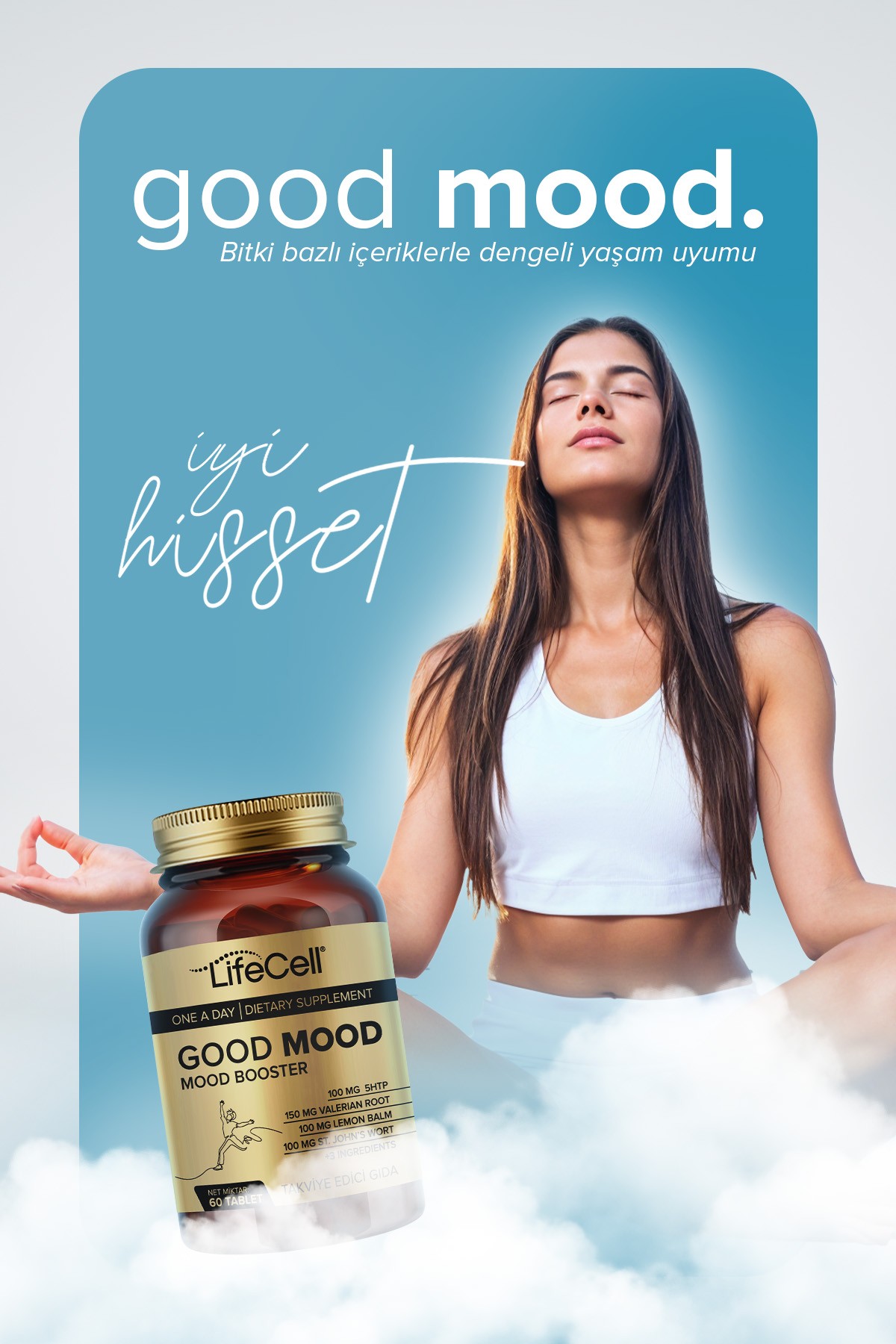 Good Mood Booster | Ruh Halinizi Dengeleyin! 5HTP ve Valerian İçeren Kompleks Takviye Edici Gıda