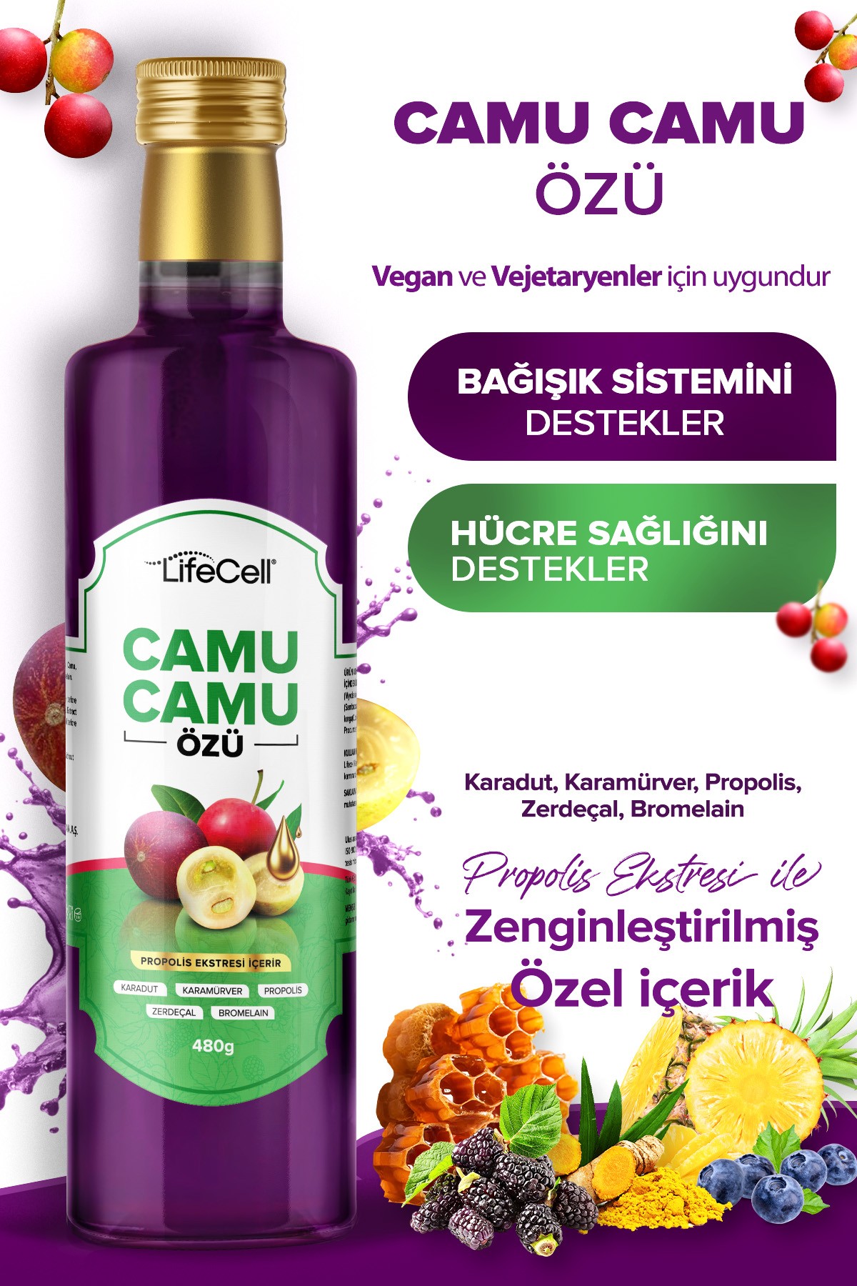 Camu Camu Özü - Propolis Ekstresi