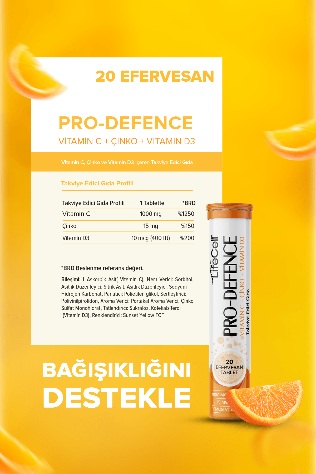 Pro Defence ‐ Vitamin C+Çinko+Vitamin D3