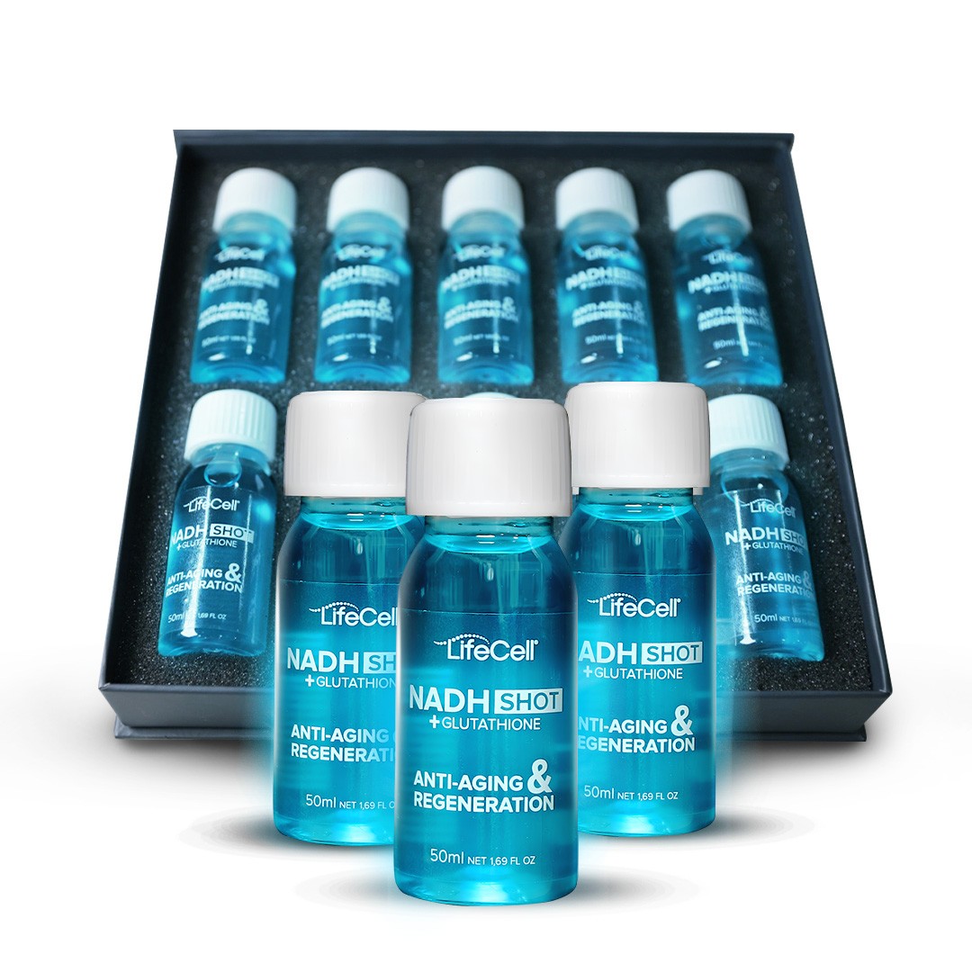 Nadh Shot + Glutathione ( Glutatyon ) Anti-Aging Takviye Edici Gıda 10 Shot