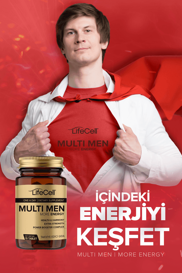 Multı Men Power Booster Complex | More Energy ( Erkeklere Özel Multivitamin Desteği )