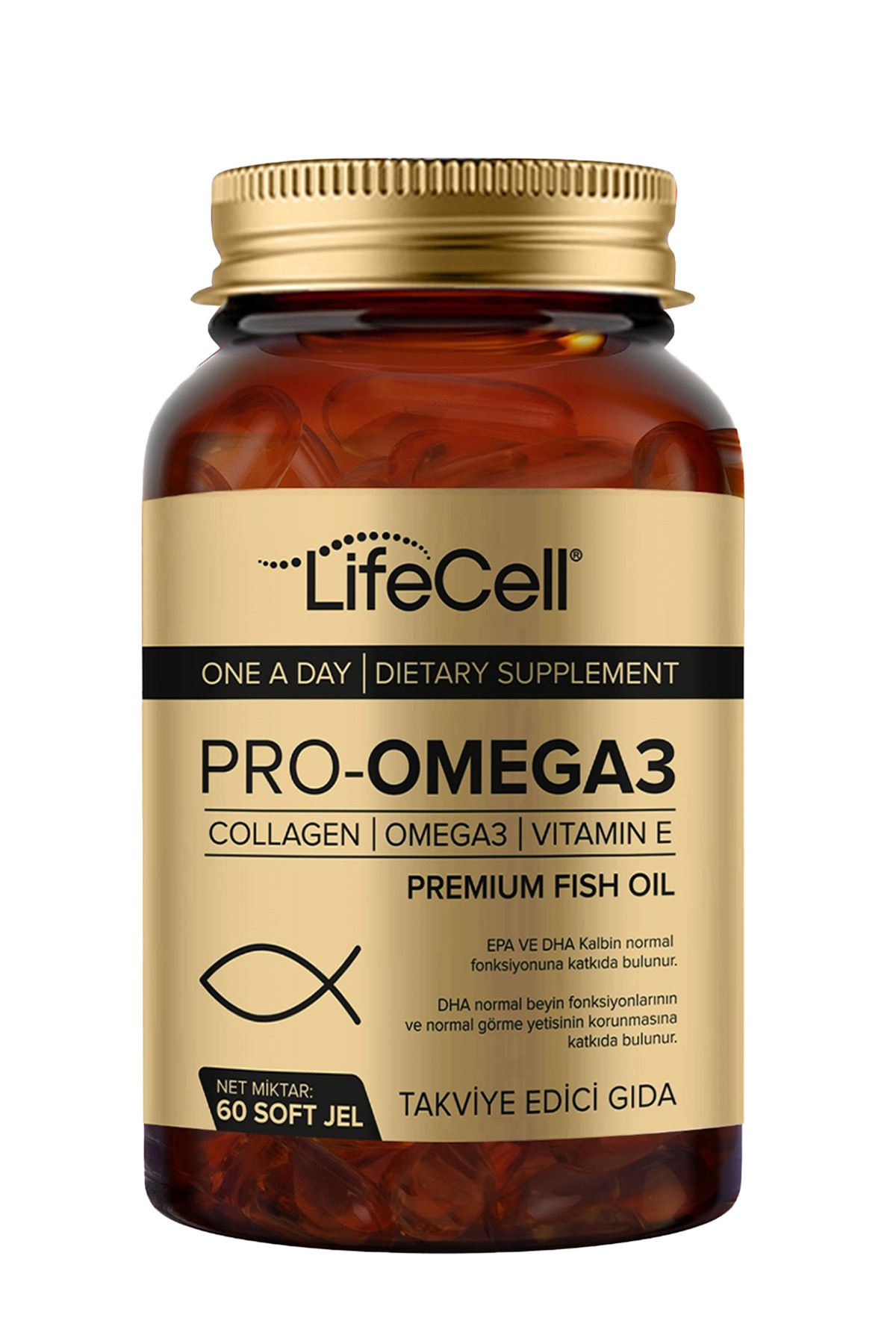Pro-Omega 3 | DHA & EPA, Kolajen ve Vitamin E İçeren Takviye