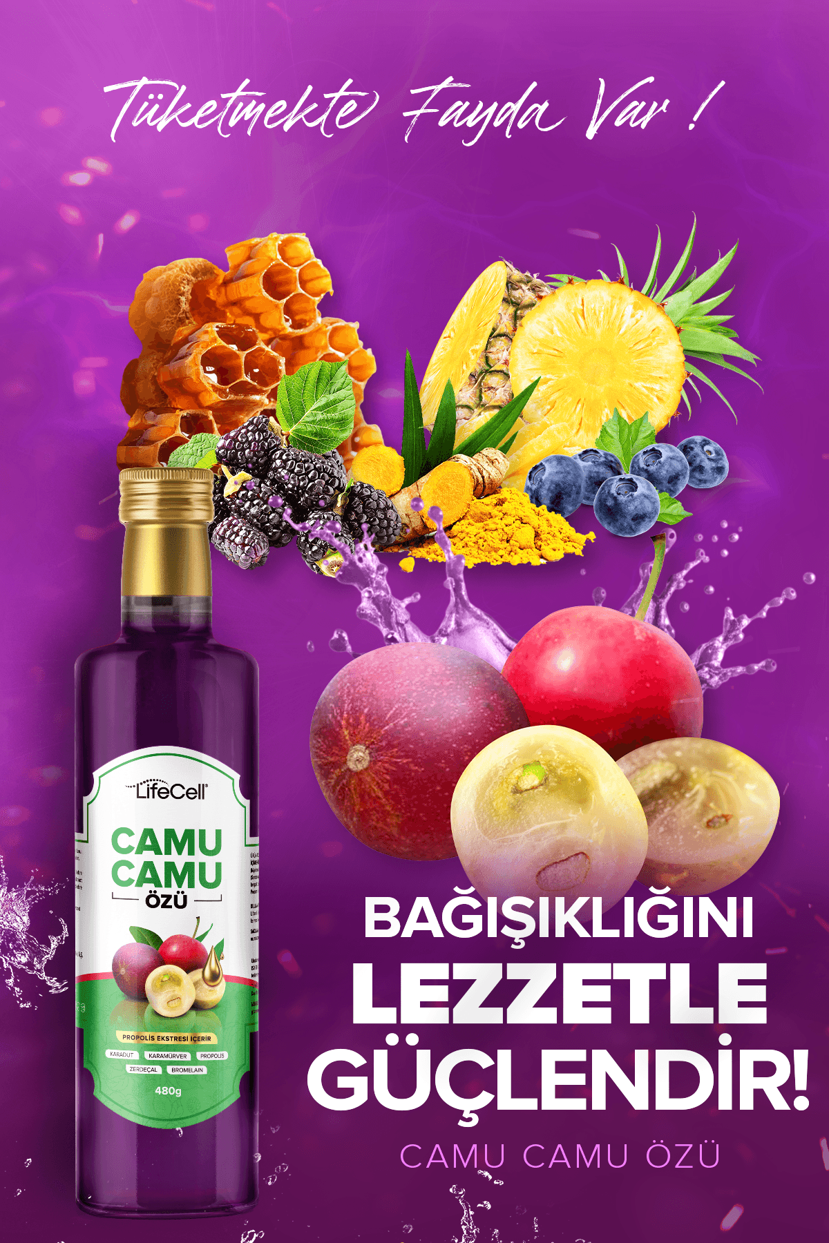 Camu Camu Özü - Propolis Ekstresi