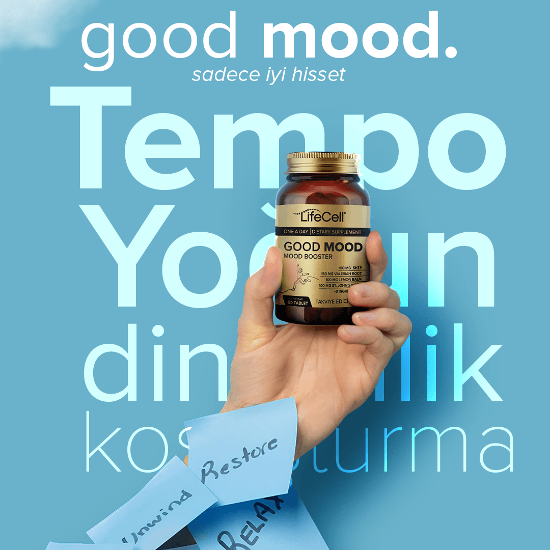 Good Mood Booster | Ruh Halinizi Dengeleyin! 5HTP ve Valerian İçeren Kompleks Takviye Edici Gıda