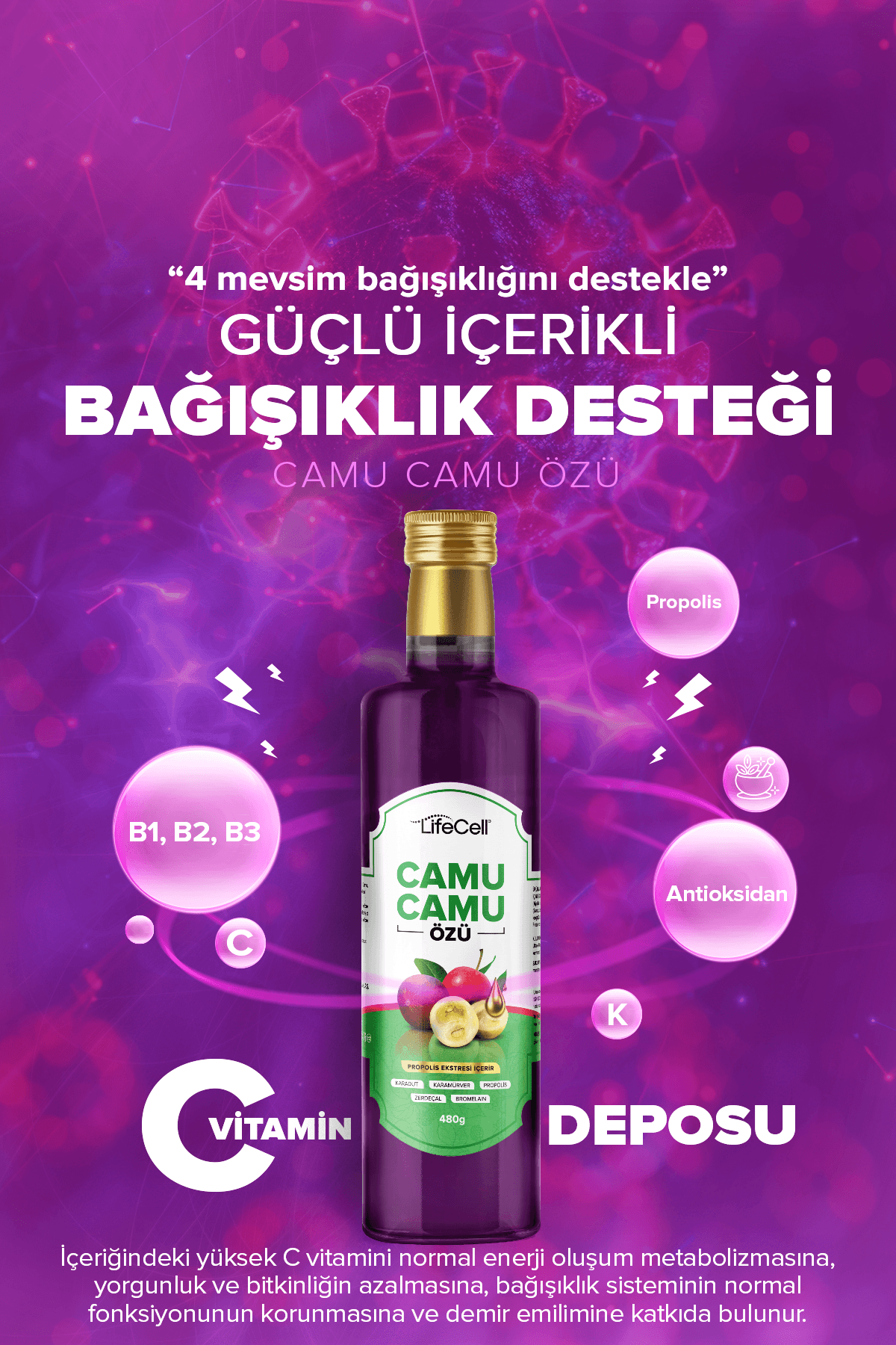 Camu Camu Özü - Propolis Ekstresi