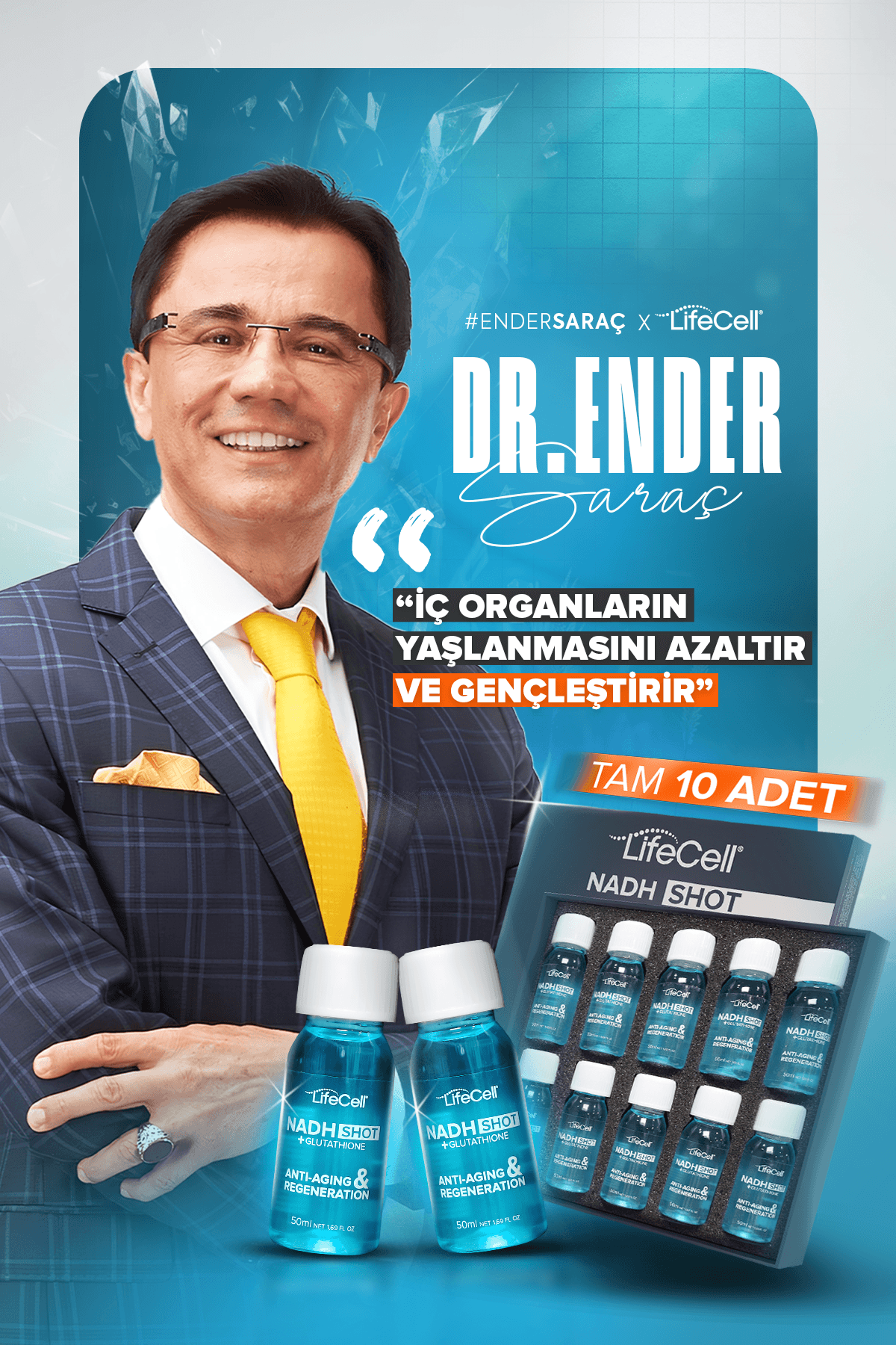Nadh Shot + Glutathione ( Glutatyon ) Yaşlanma Karşıtı Takviye Edici Gıda