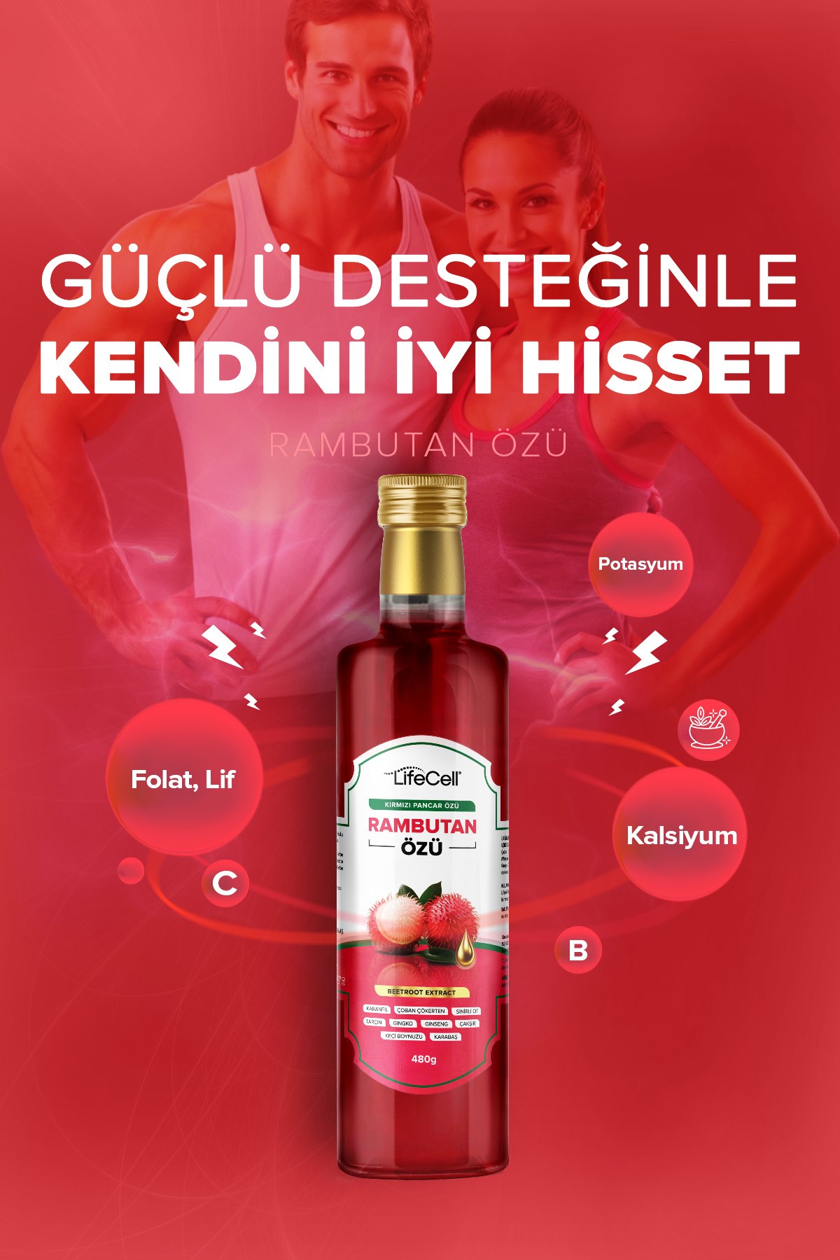 Rambutan Özü - Kırmızı Pancar Özü