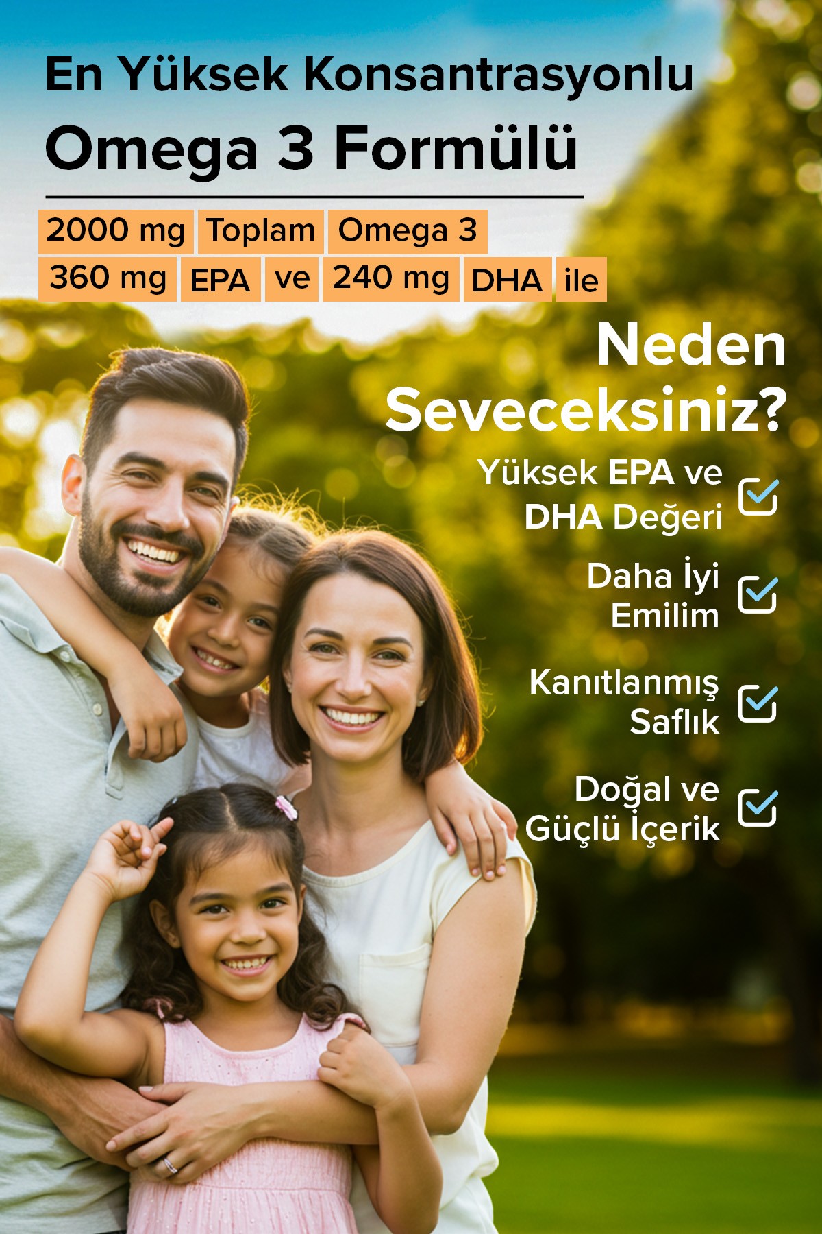 Pro-Omega 3 | DHA & EPA, Kolajen ve Vitamin E İçeren Takviye