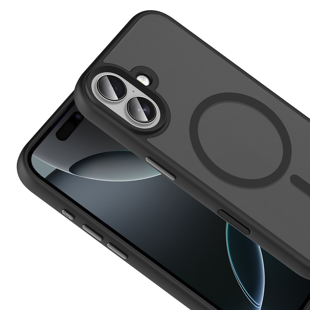 Apple iPhone 17 Kılıf Mat Arka Yüzey Wireless Şarj Özellikli Zore Flet M-safe Kapak