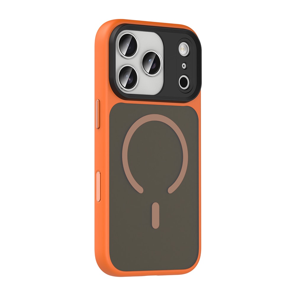Apple iPhone 17 Pro Max Kılıf Mat Arka Yüzey Wireless Şarj Özellikli Zore Flet M-safe Kapak
