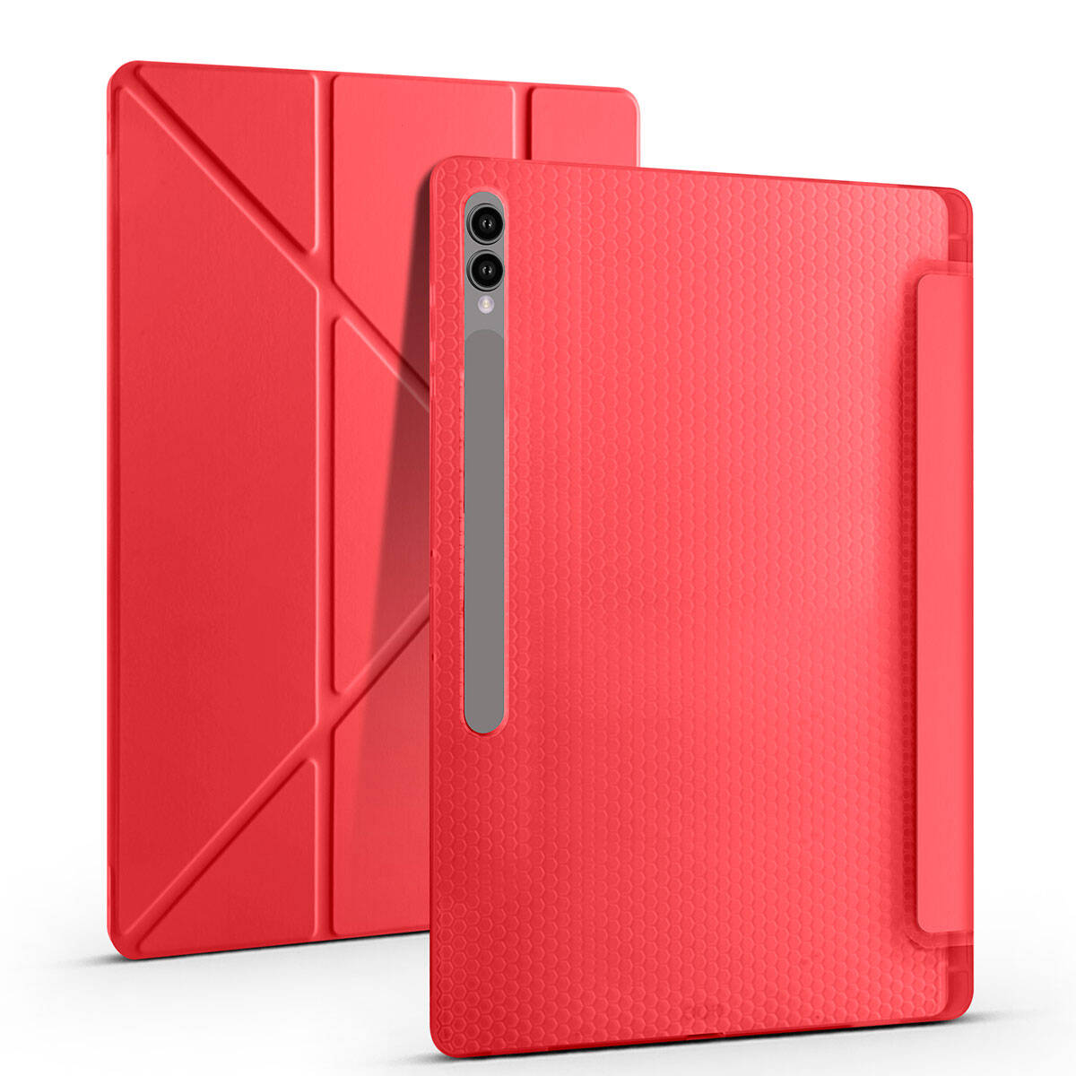 Galaxy Tab S11 Ultra SM-X930 Kılıf Zore Tri Folding Kalem Bölmeli Standlı Kılıf