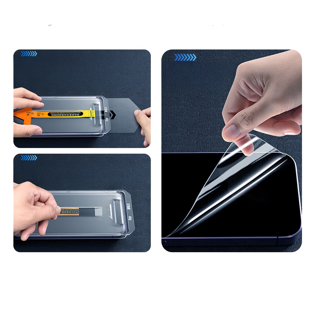 Apple iPhone 13 Zore 2.5D Oliv Privacy Temperli Cam Ekran Koruyucu + Kolay Uygulama Aparatı