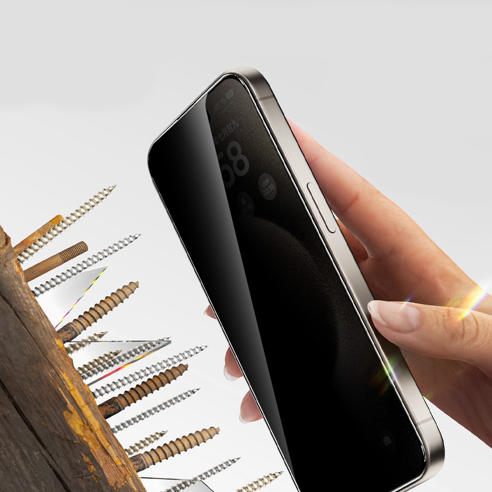 Apple iPhone 13 Zore 2.5D Oliv Privacy Temperli Cam Ekran Koruyucu + Kolay Uygulama Aparatı