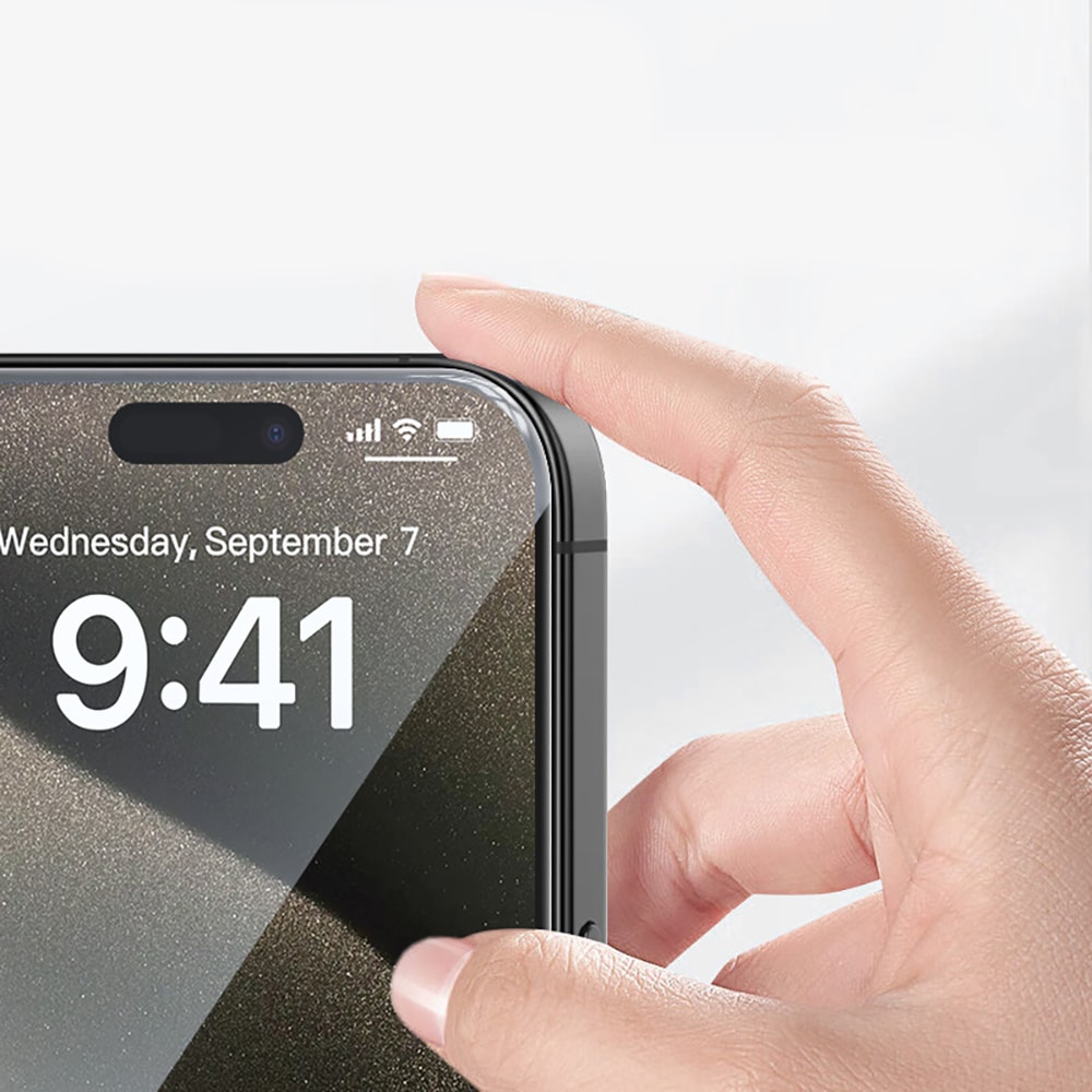 Apple iPhone 13 Zore 3D Oliv HD Temperli Cam Ekran Koruyucu + Kolay Uygulama Aparatı