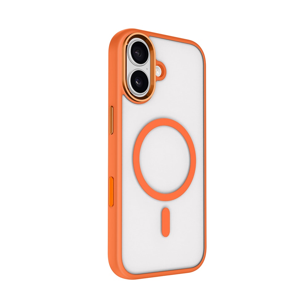Apple iPhone 17 Kılıf Wireless Şarj Özellikli Zore Krom M-safe Silikon Kapak